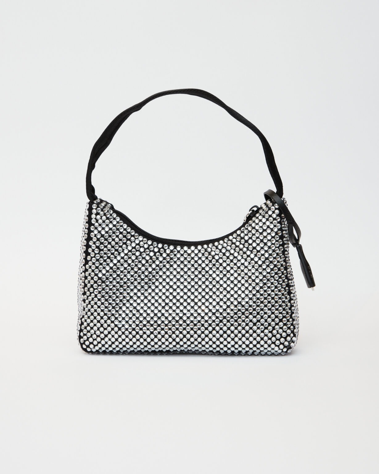 Prada Re-edition 2000 Black Crystal Hobo Bag