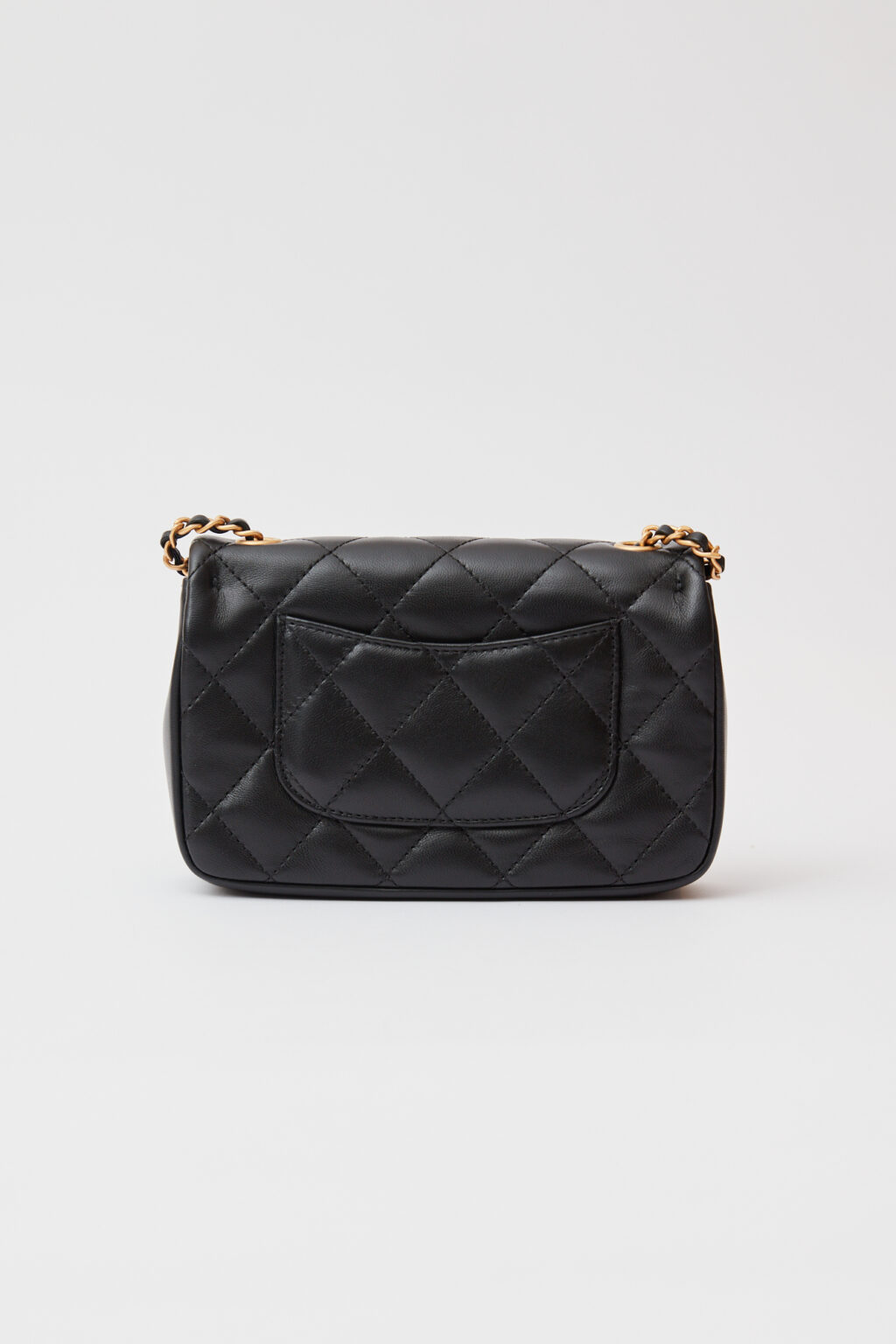 Chanel Mini Flap Bag Black Lambskin GHW