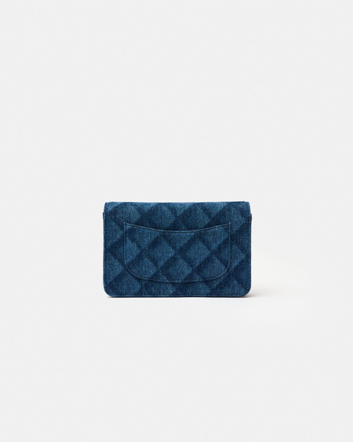 Chanel Classic Wallet On Chain Dark Blue Denim GHW