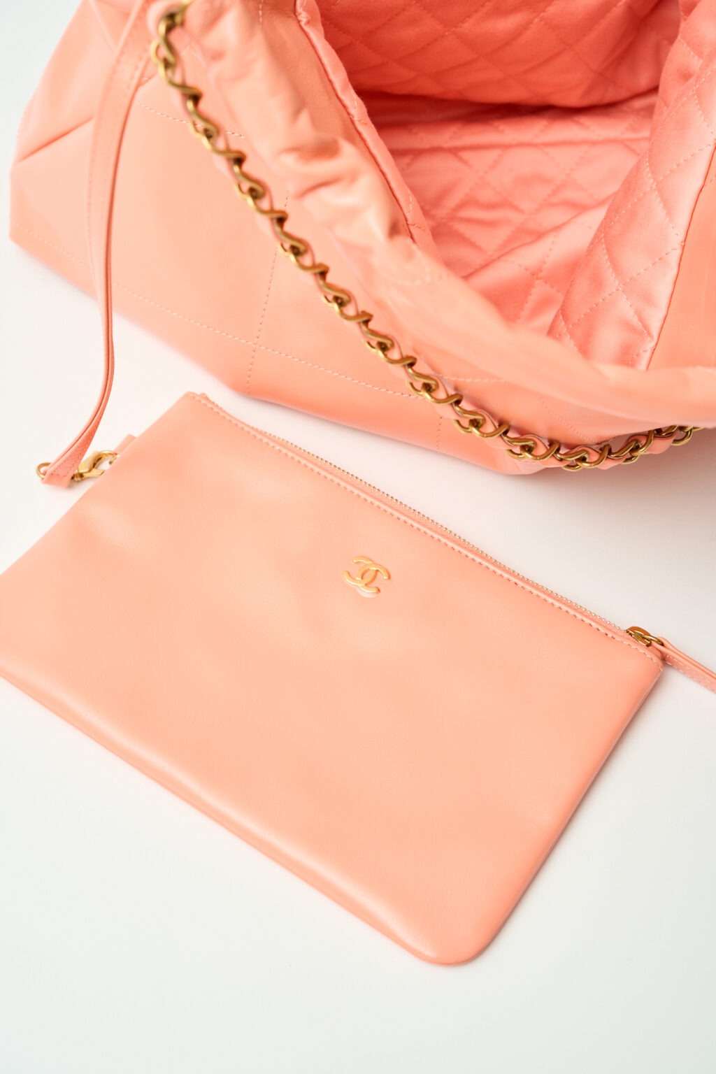 Chanel Chanel 22 Light Orange Lambskin GHW