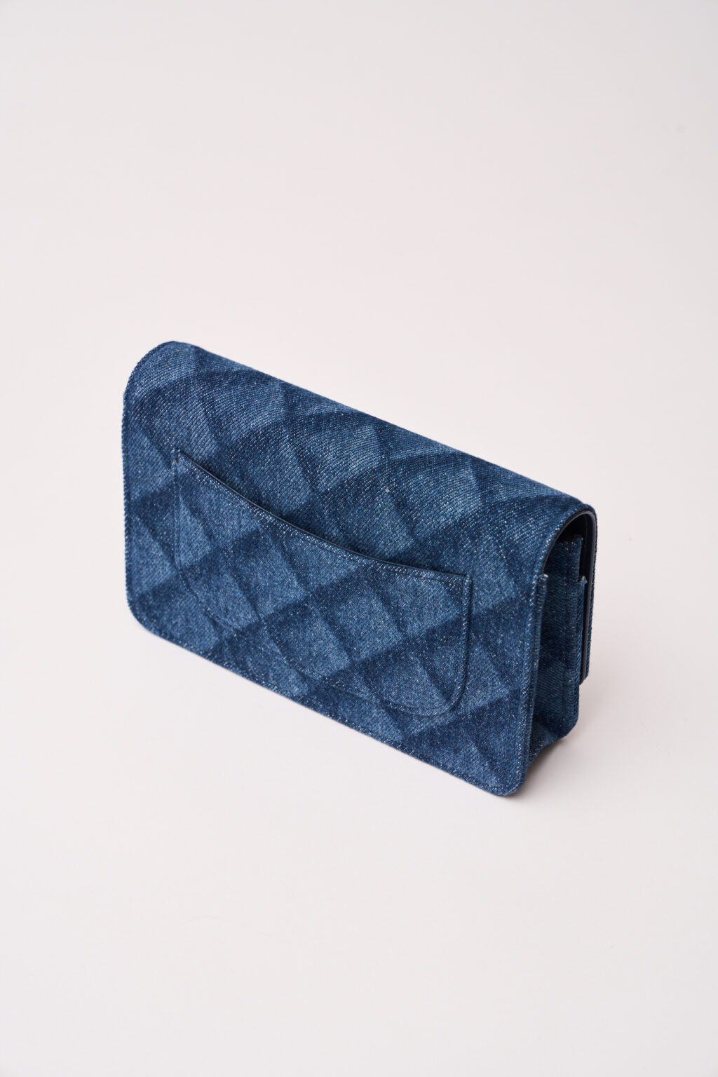 Chanel Classic Wallet On Chain Dark Blue Denim GHW