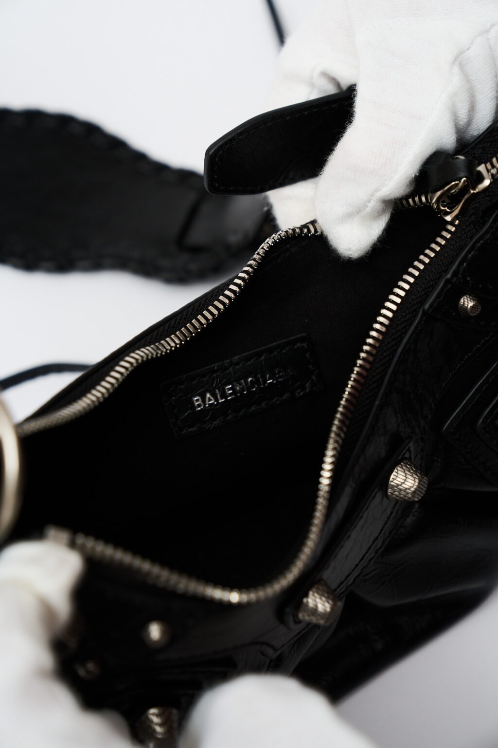 Balenciaga Le Cagole XS Black Leather Bag