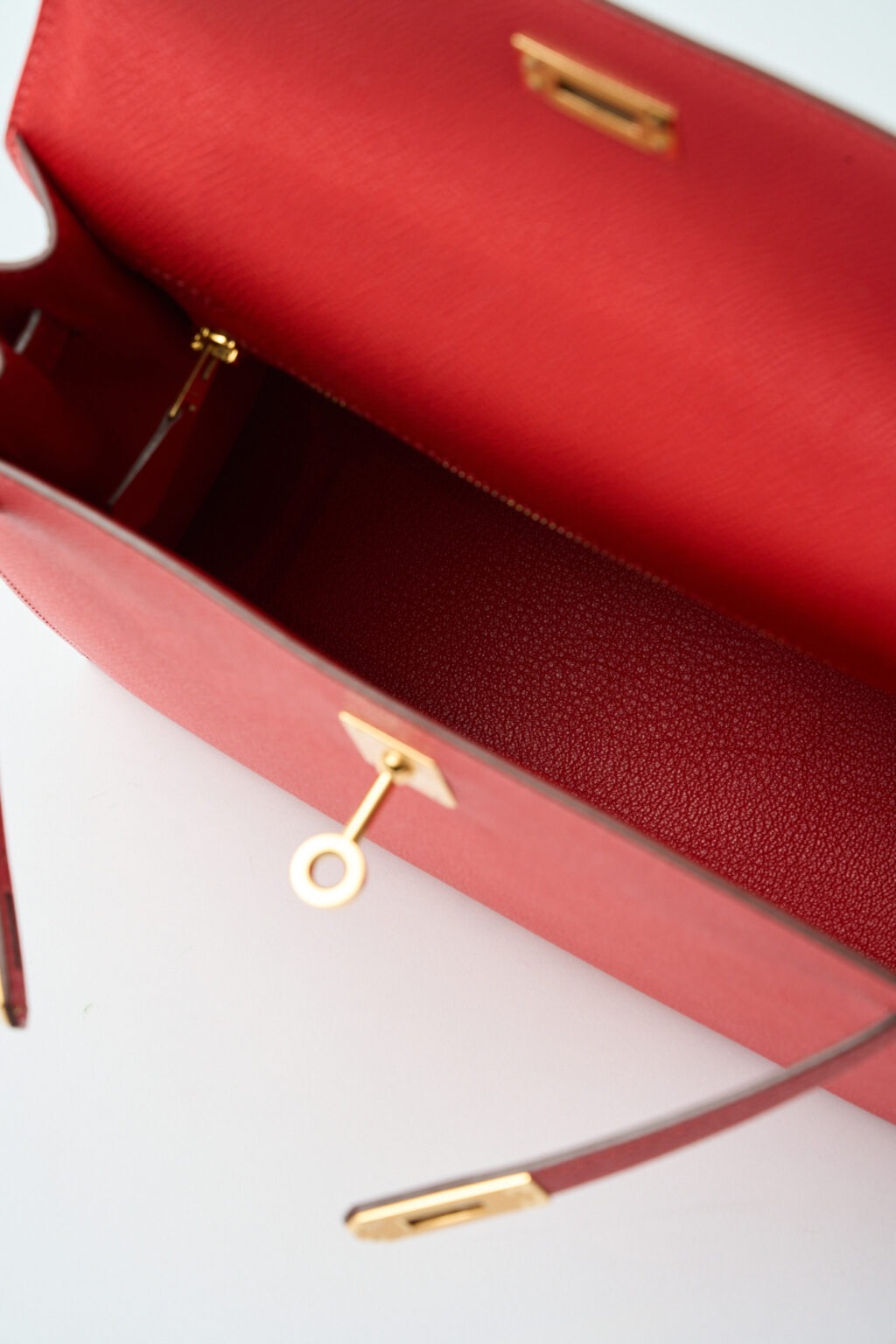 Hermès Kelly 25 Rouge de Coeur Epsom GHW