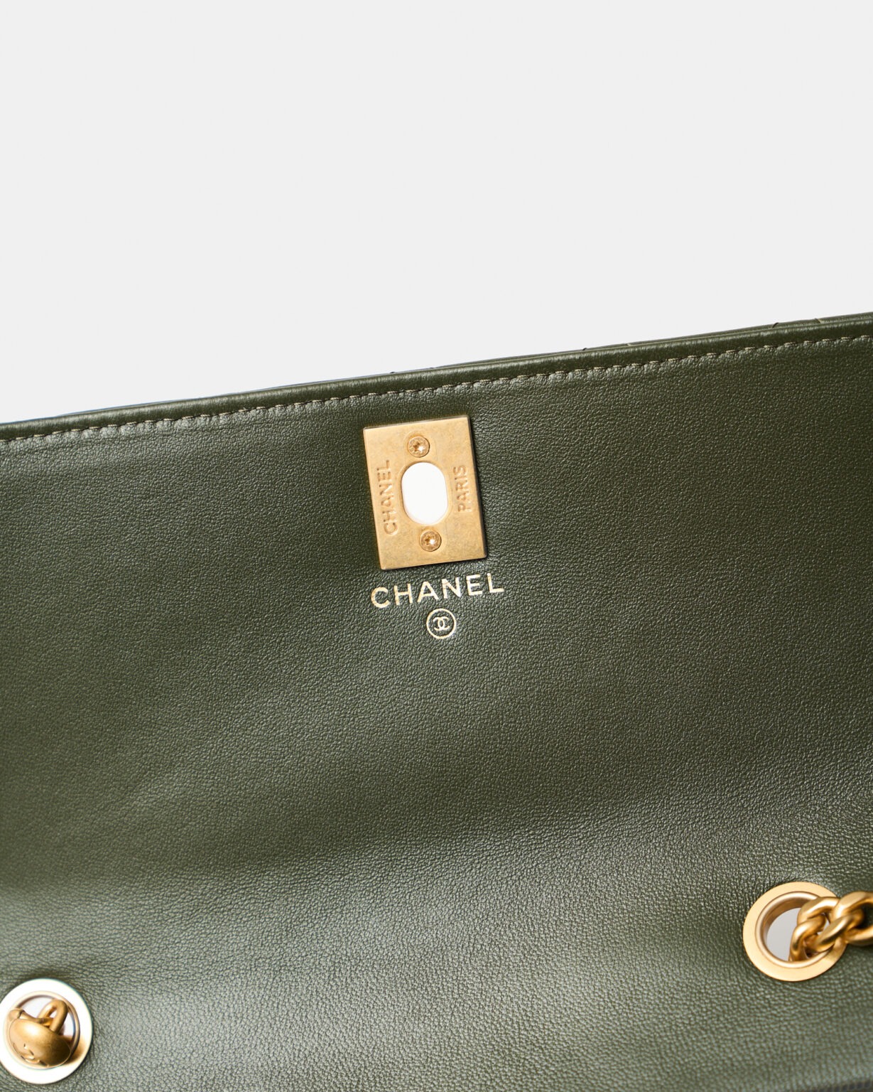 Chanel Wallet on Chain Olive Green Lambskin GHW