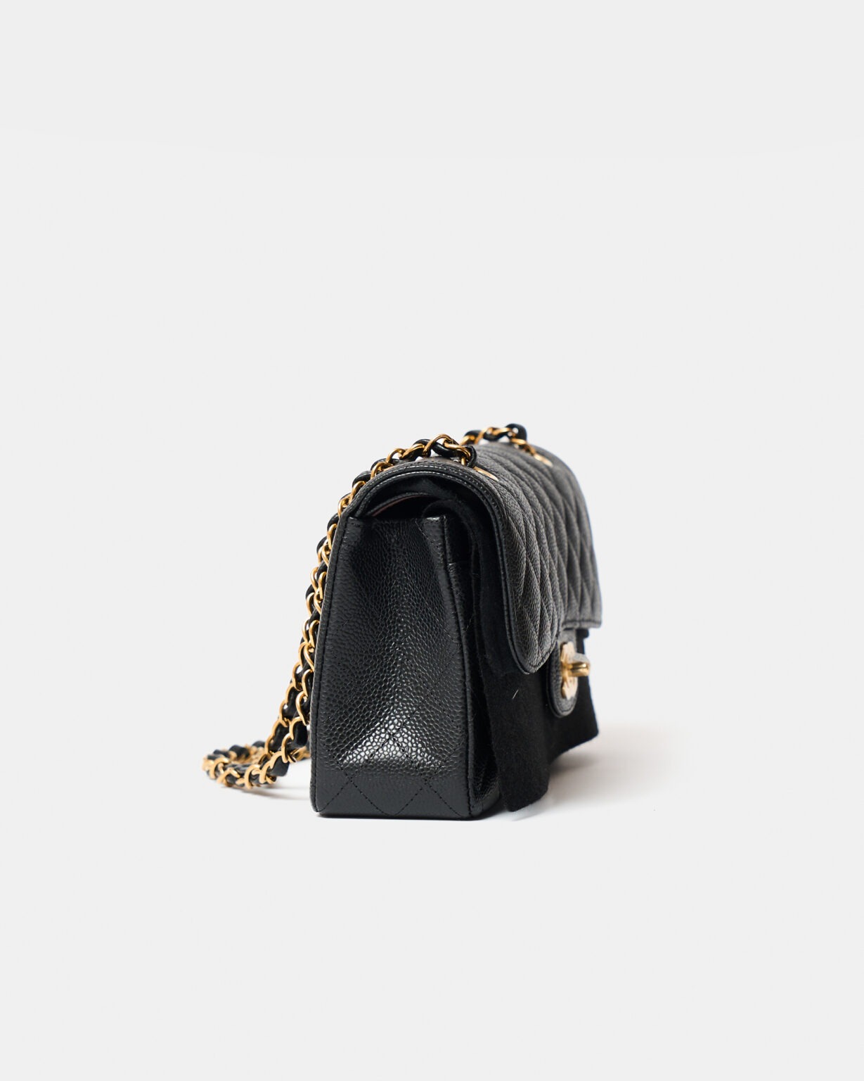 Chanel Classic Double Flap Small Black Caviar Gold-Tone Metal