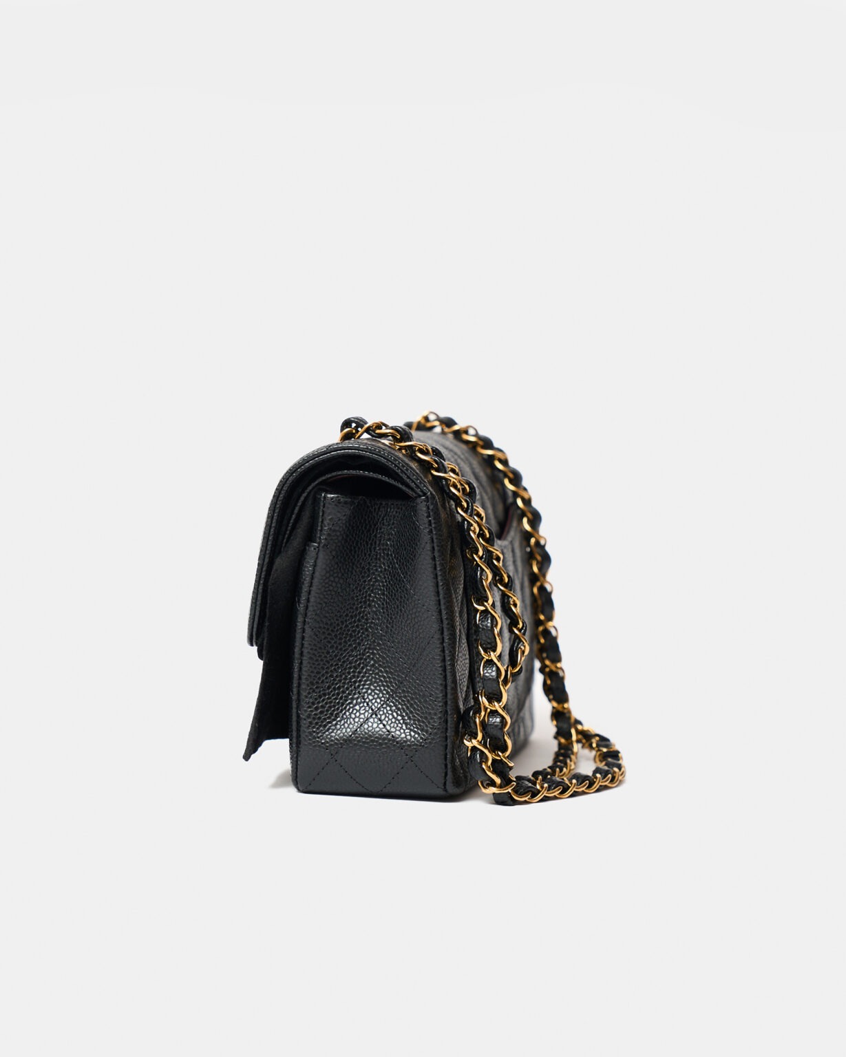 Chanel Classic Double Flap Small Black Caviar Gold-Tone Metal