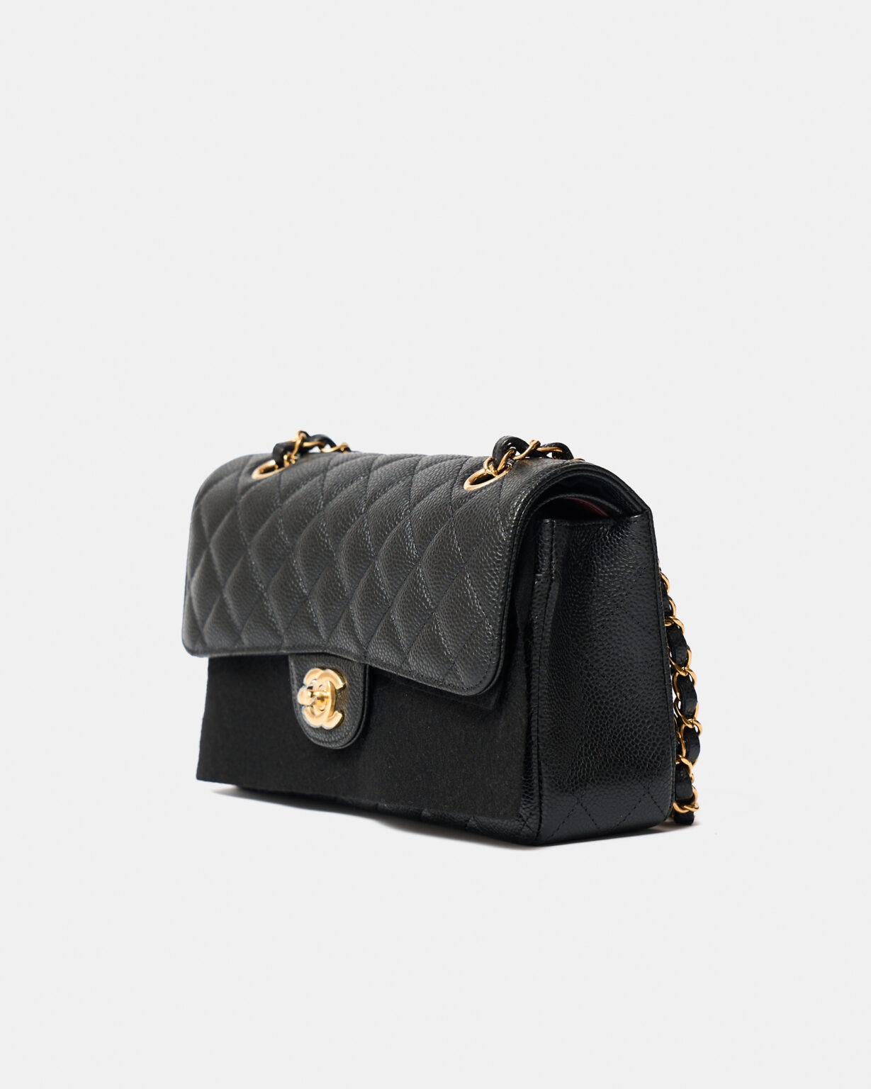 Chanel Classic Double Flap Small Black Caviar Gold-Tone Metal