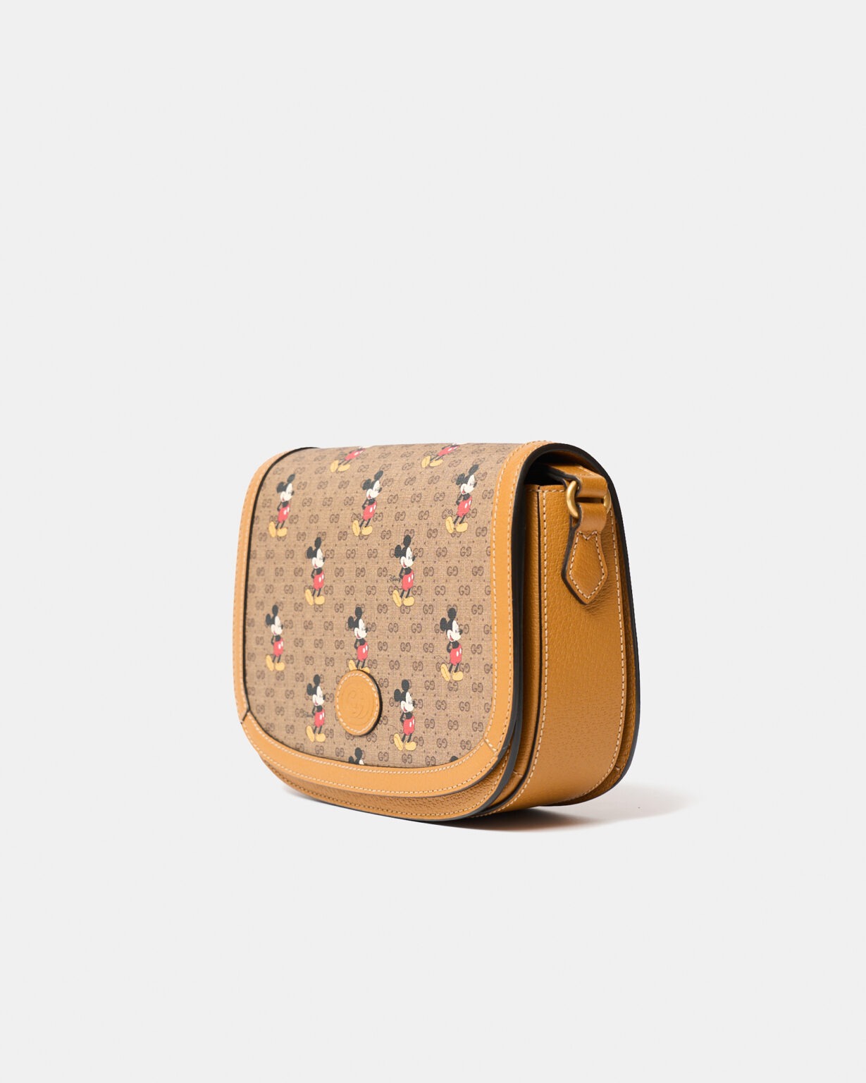 Gucci x Disney Shoulder BagMini GG Supreme Mickey Mouse Small Beige