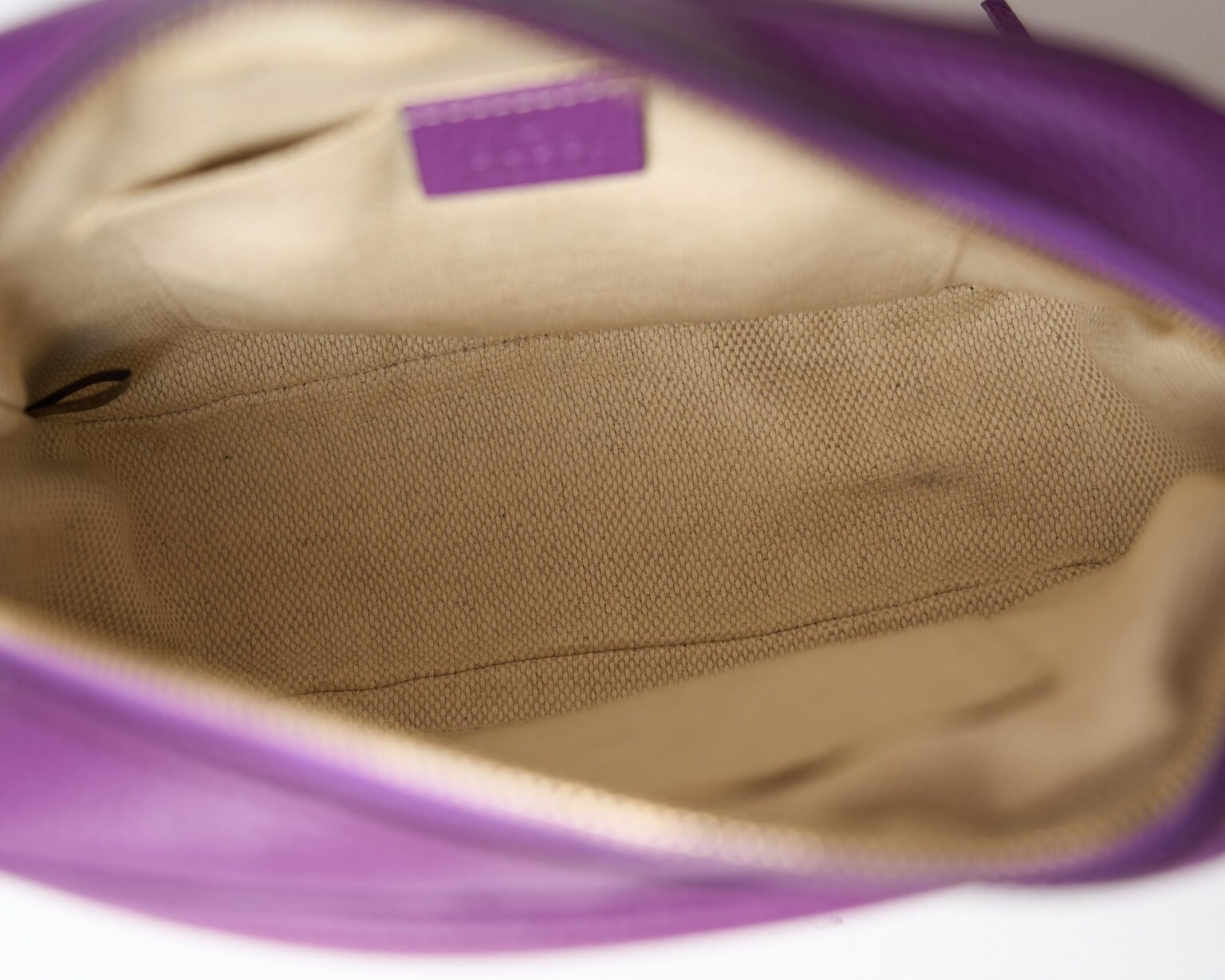 Gucci Soho Disco Purple Leather Bag