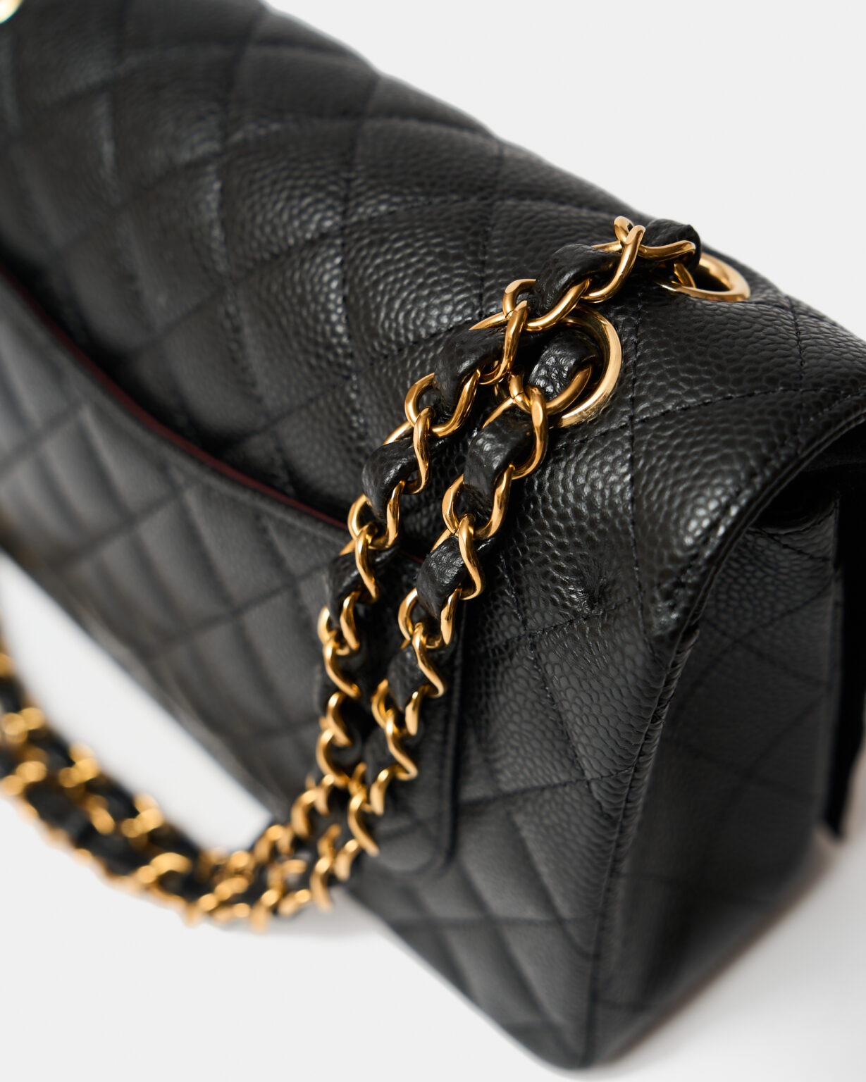 Chanel Classic Double Flap Small Black Caviar Gold-Tone Metal