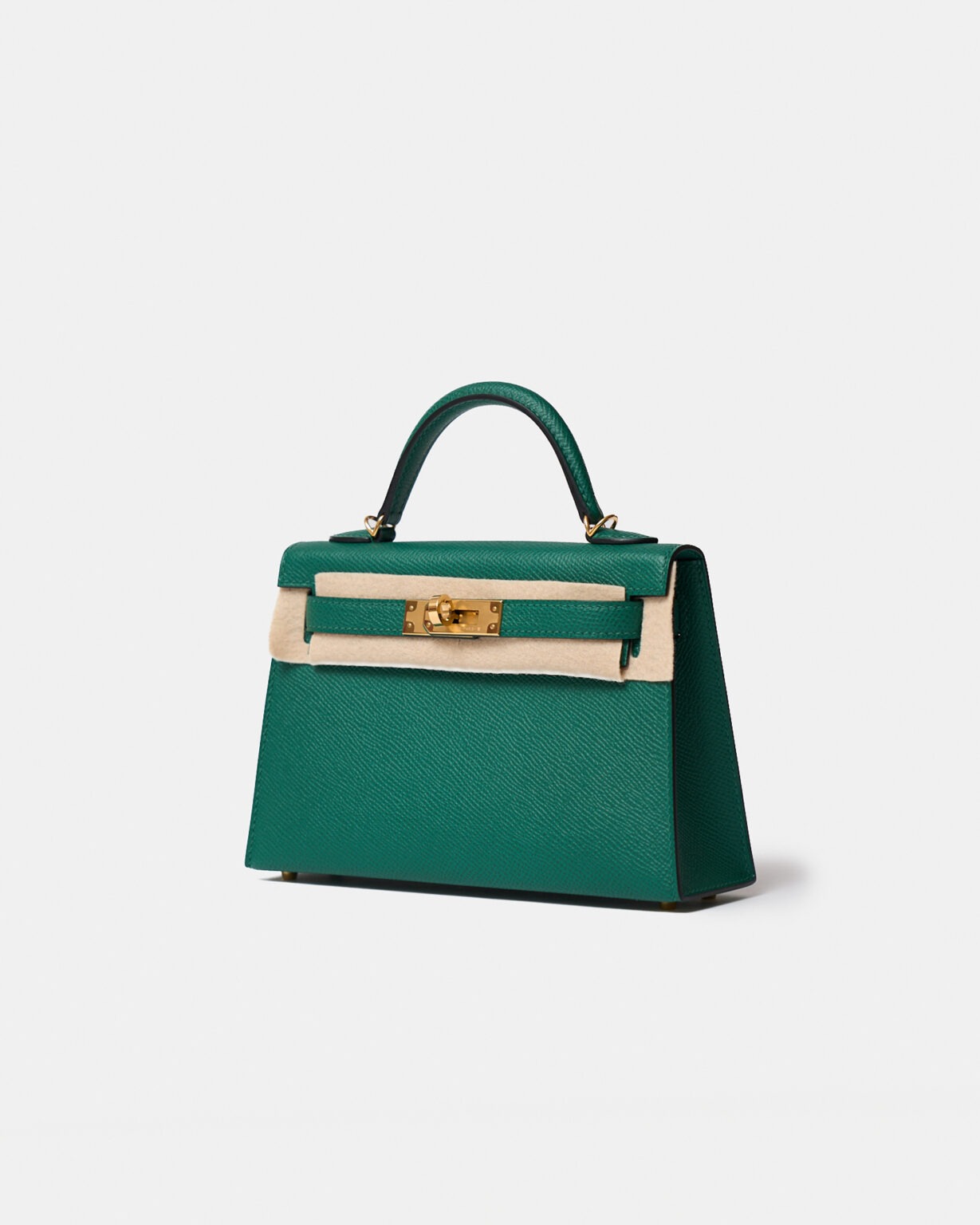 Hermès Mini Kelly 20 Malachite Epsom GHW