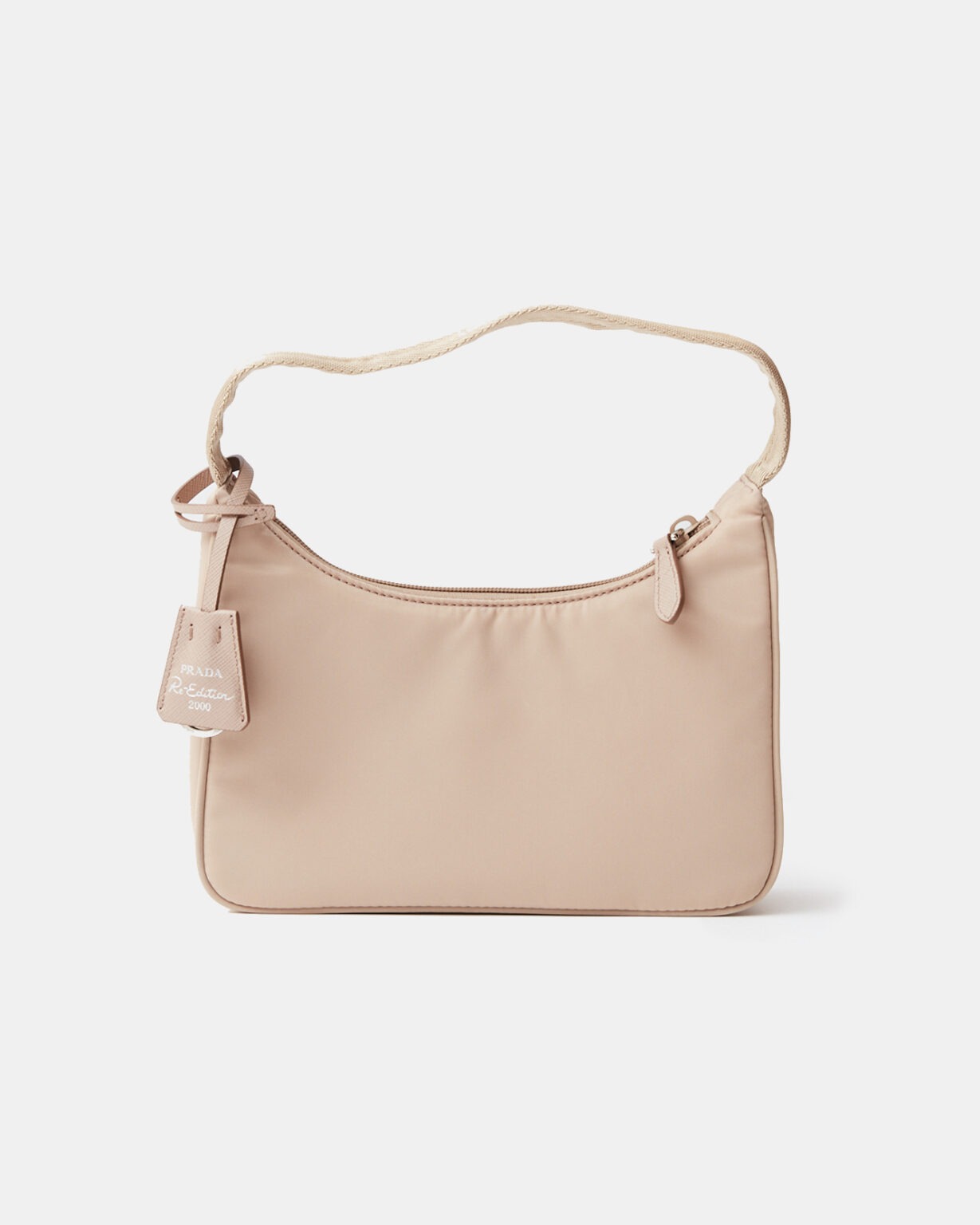 Prada Re-edition 2000 Beige Hobo Bag