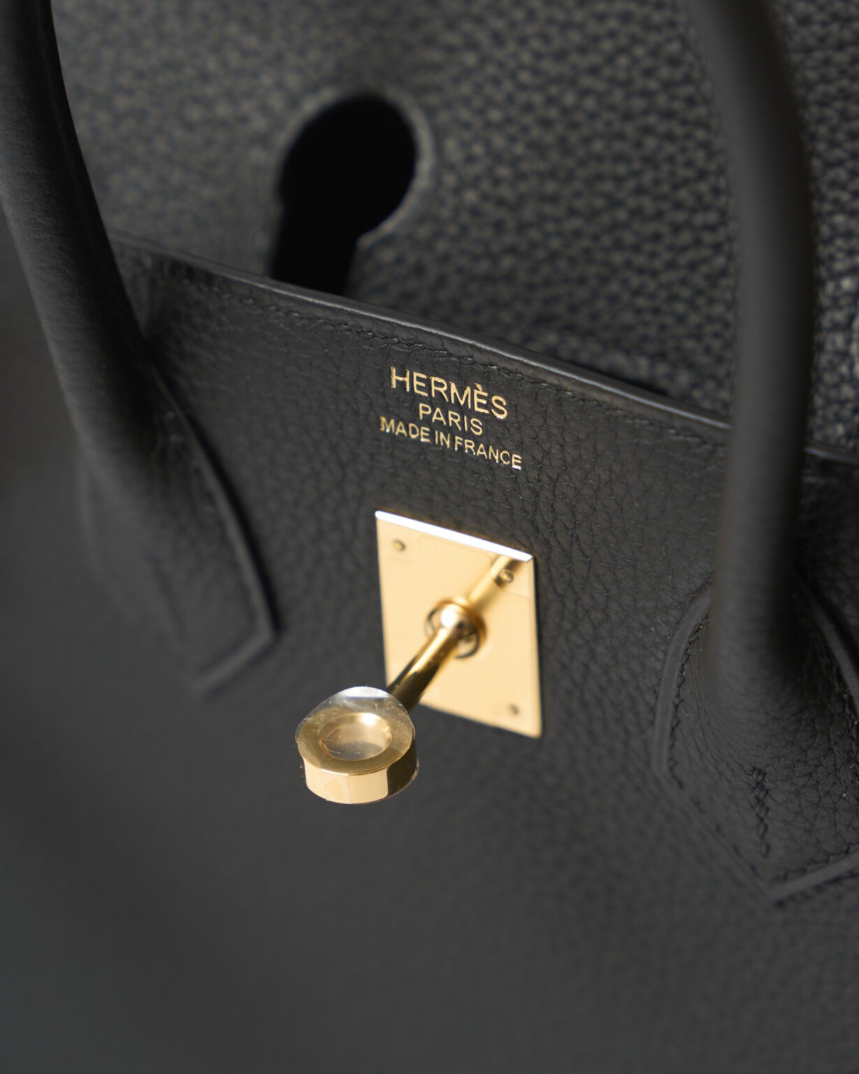 Hermes Birkin 25 Black Togo GHW