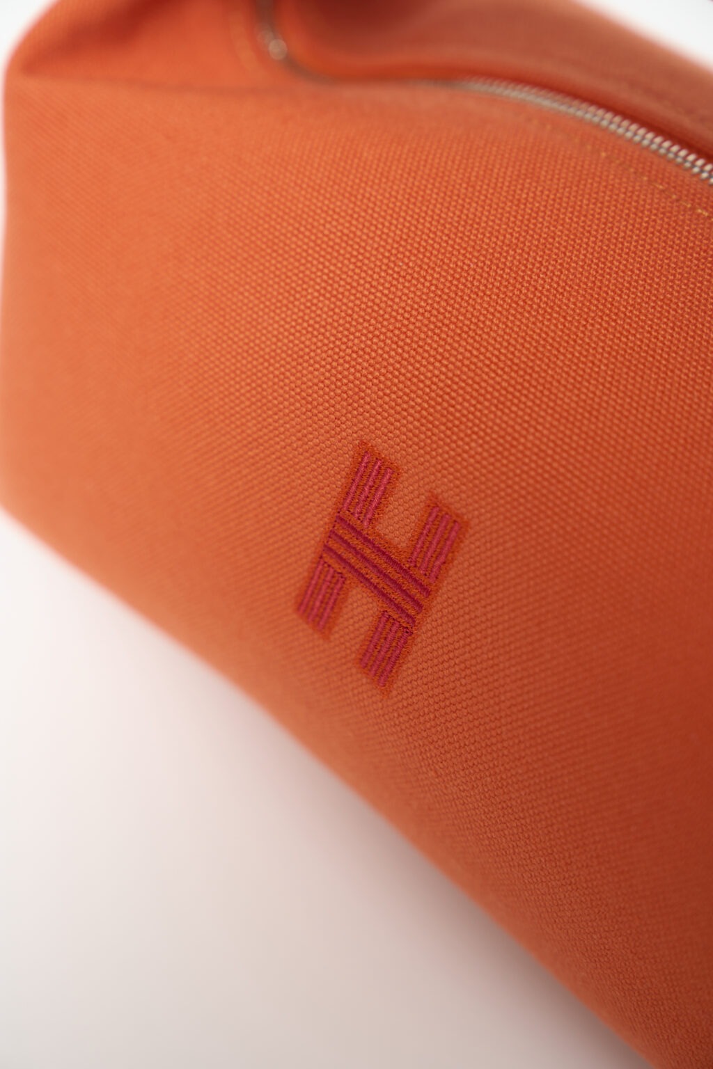 Hermès Bride-a-Brac Orange Feu Cotton PHW