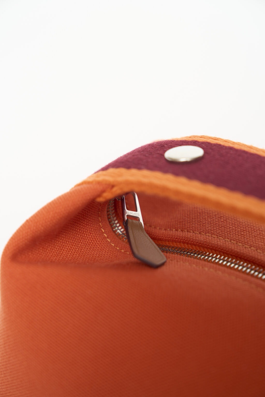 Hermès Bride-a-Brac Orange Feu Cotton PHW