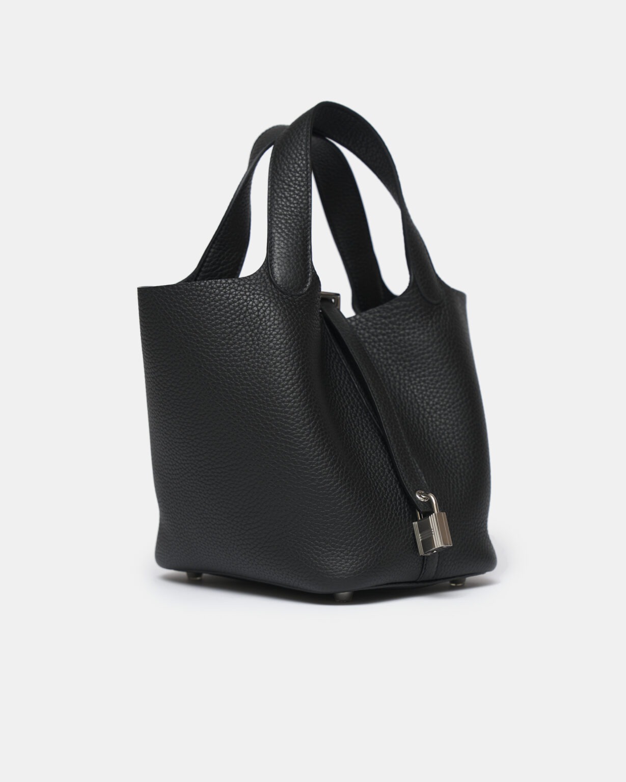Hermès Picotin 18 Black Clemence PHW