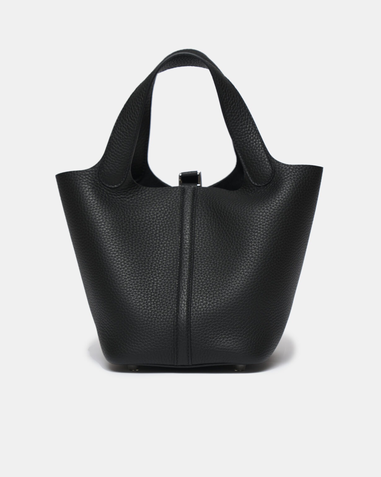 Hermès Picotin 18 Black Clemence PHW