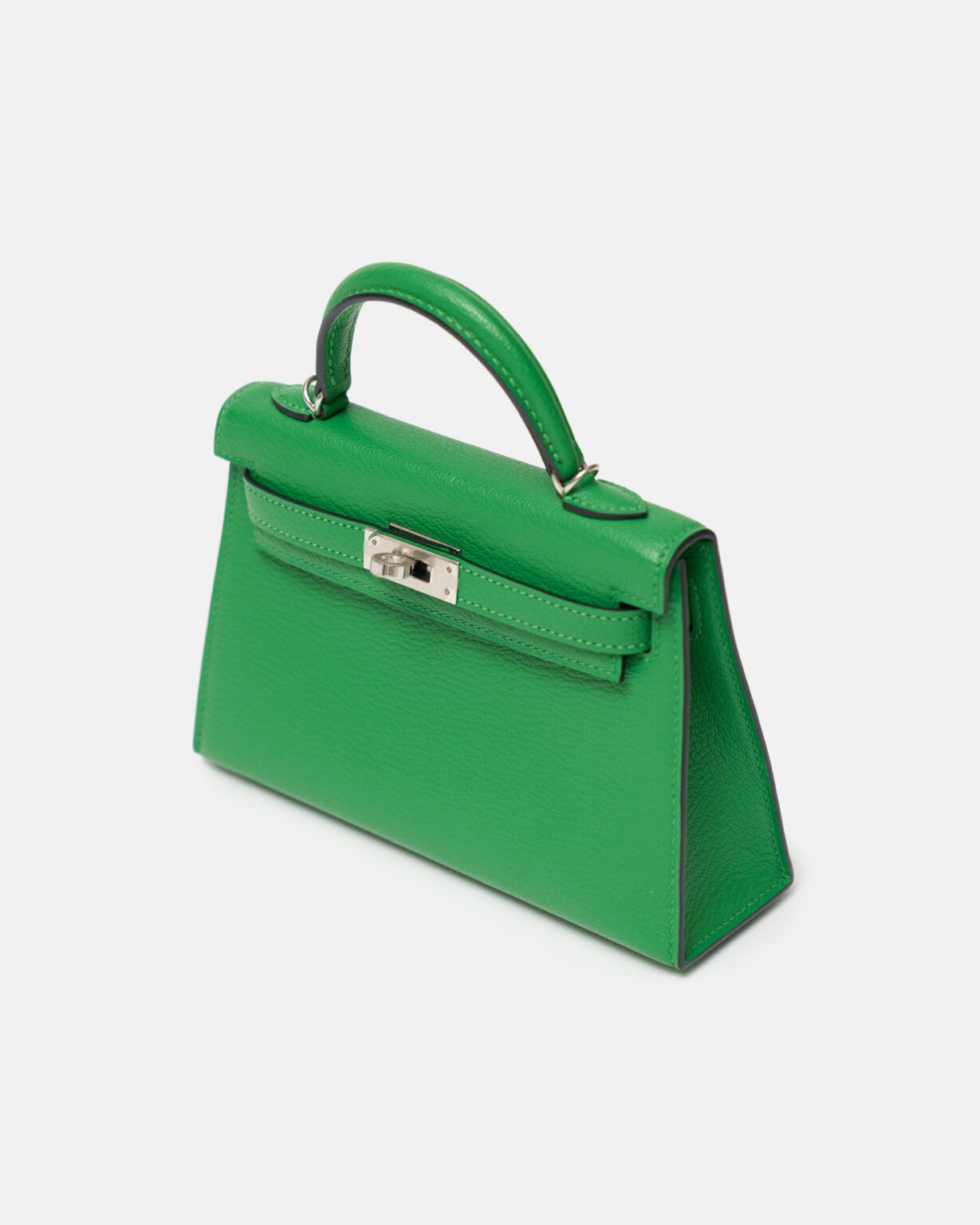 Hermès Mini Kelly 20 Bambou Chevre Mysore PHW