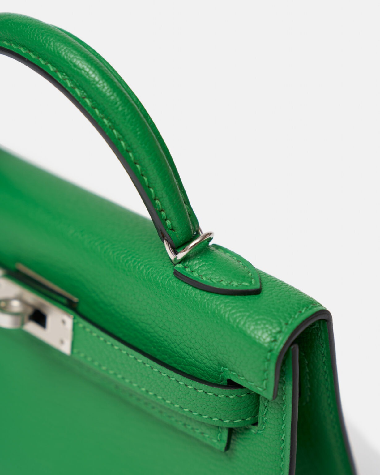 Hermès Mini Kelly 20 Bambou Chevre Mysore PHW