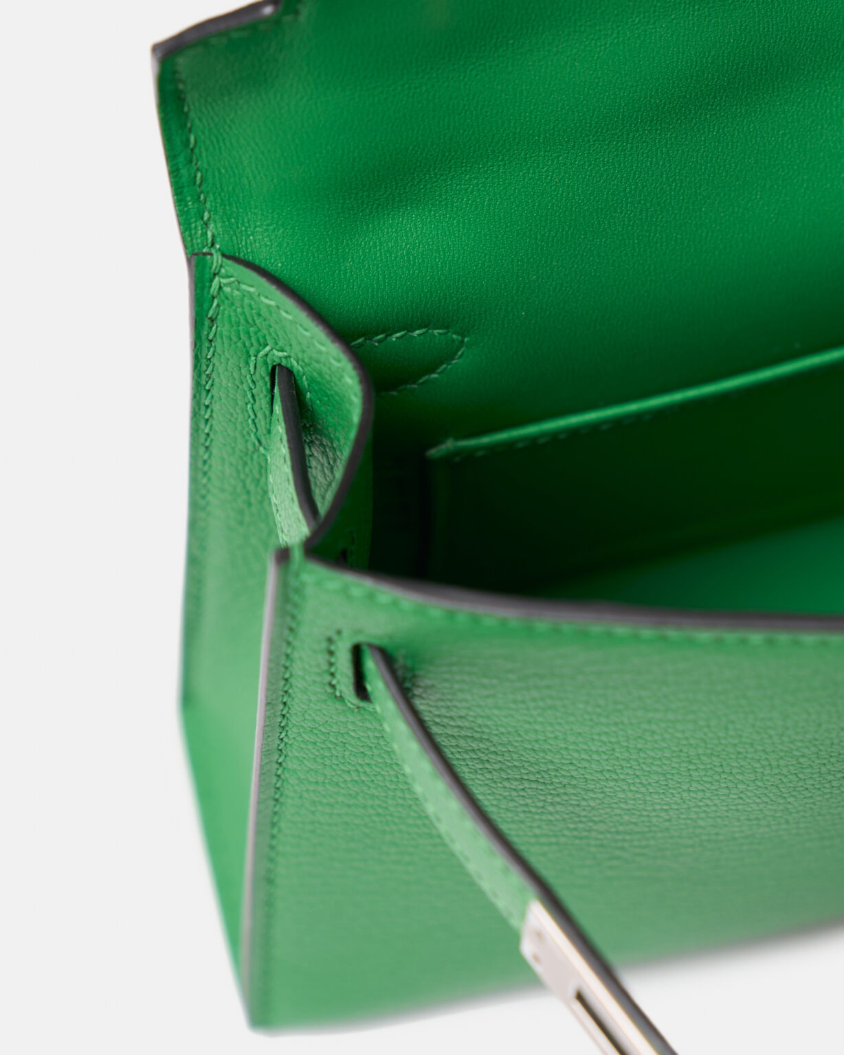 Hermès Mini Kelly 20 Bambou Chevre Mysore PHW