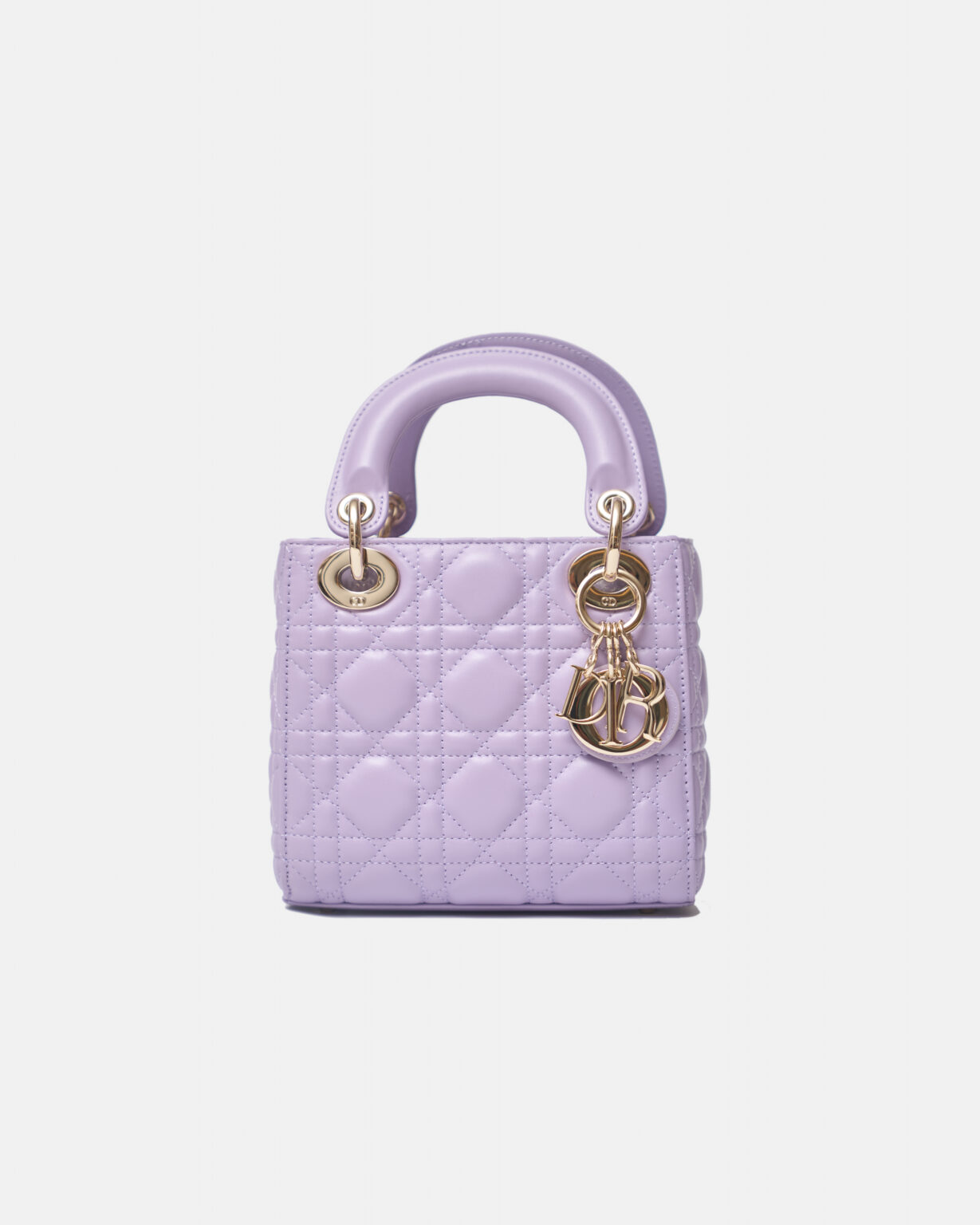 Dior Mini Lady Dior Lila Vernis Bag Lambskin