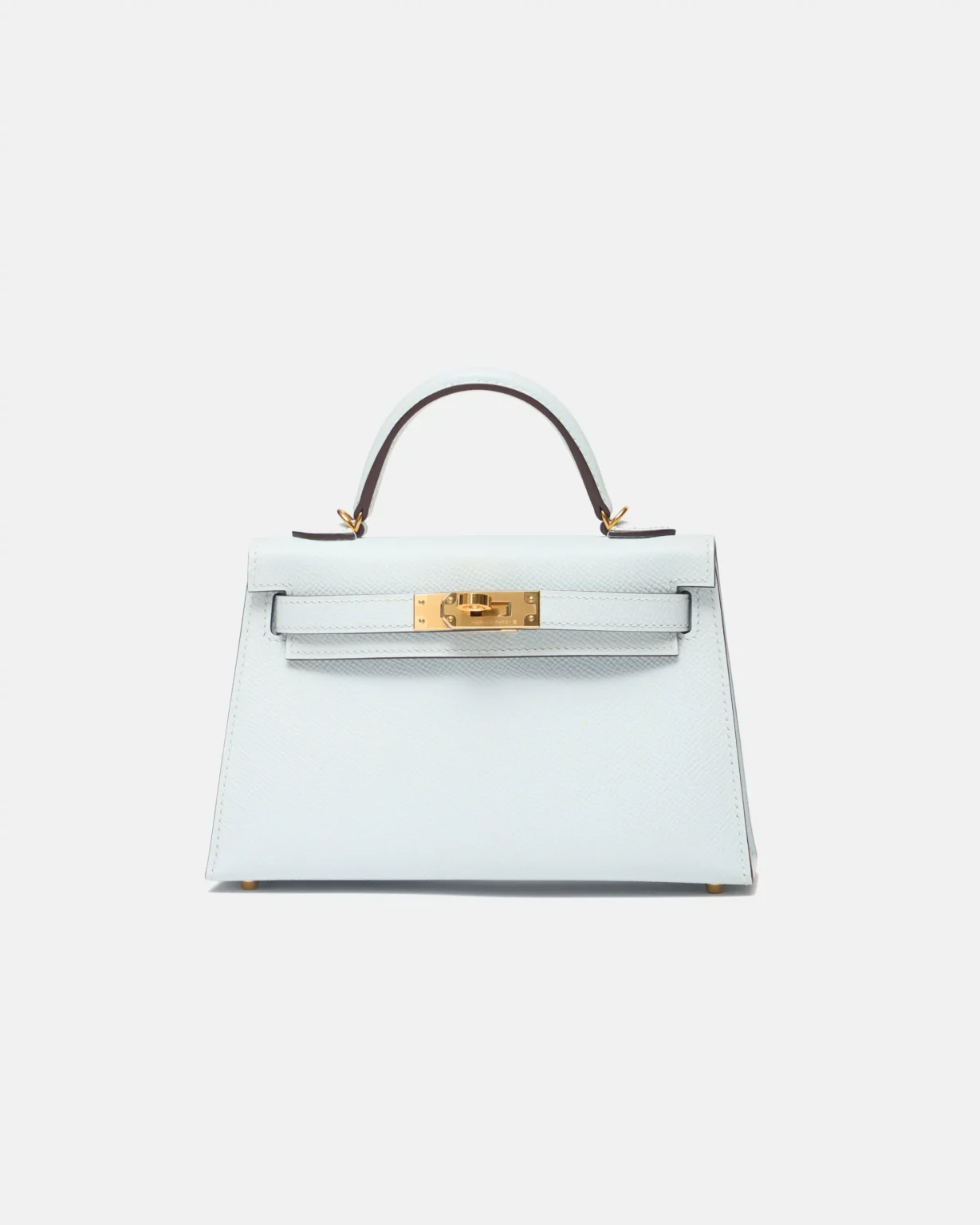 Hermès Mini Kelly 20 Bleu Brume GHW