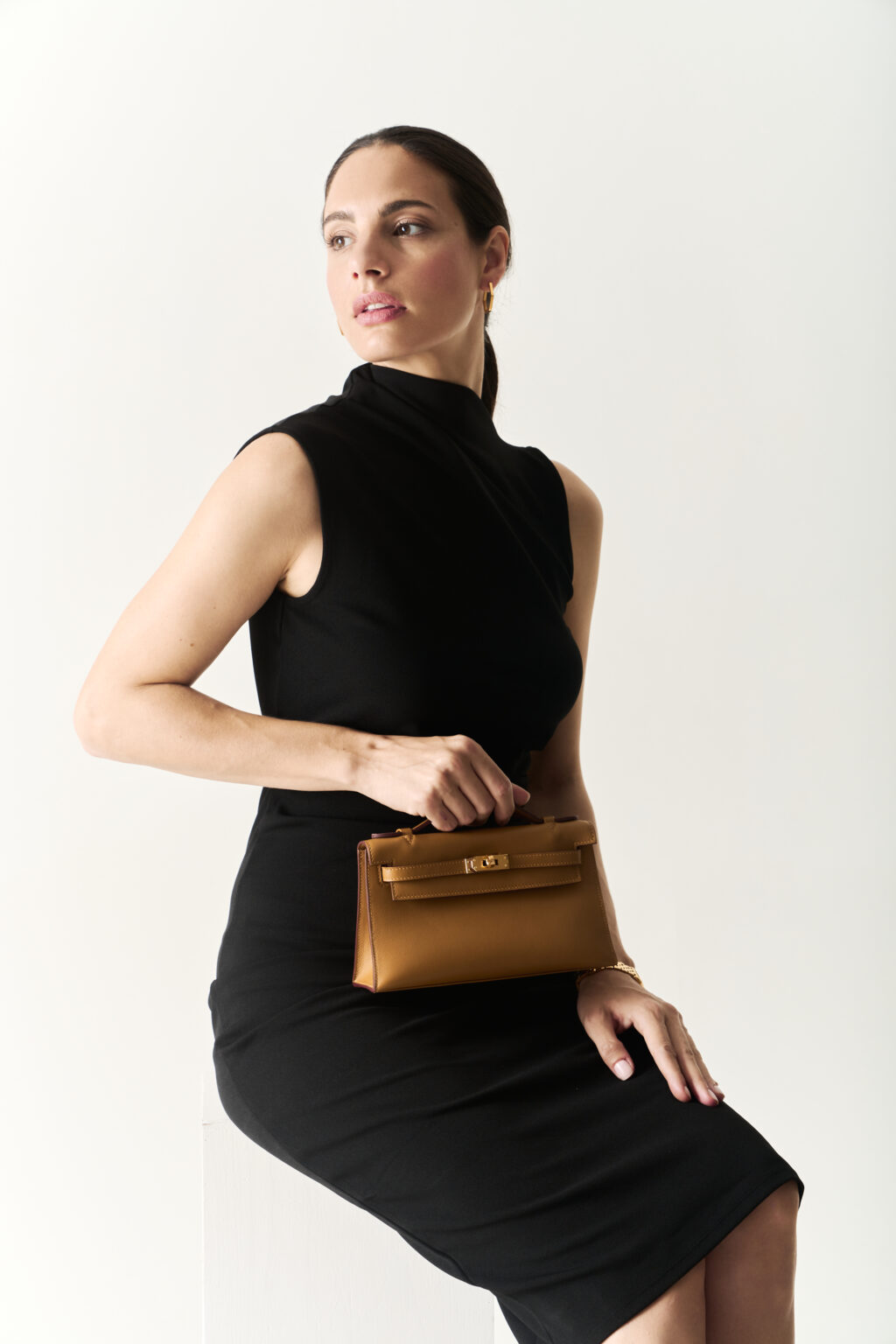 Hermès Kelly Pochette Chai Swift GHW