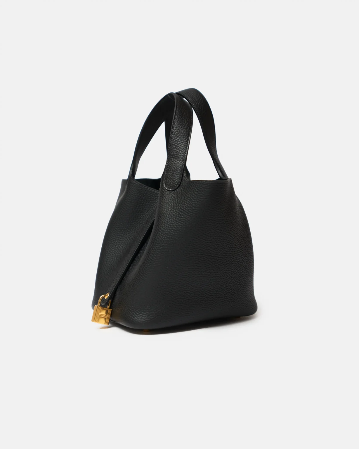 Hermès Picotin 18 Black Clemence Ghw