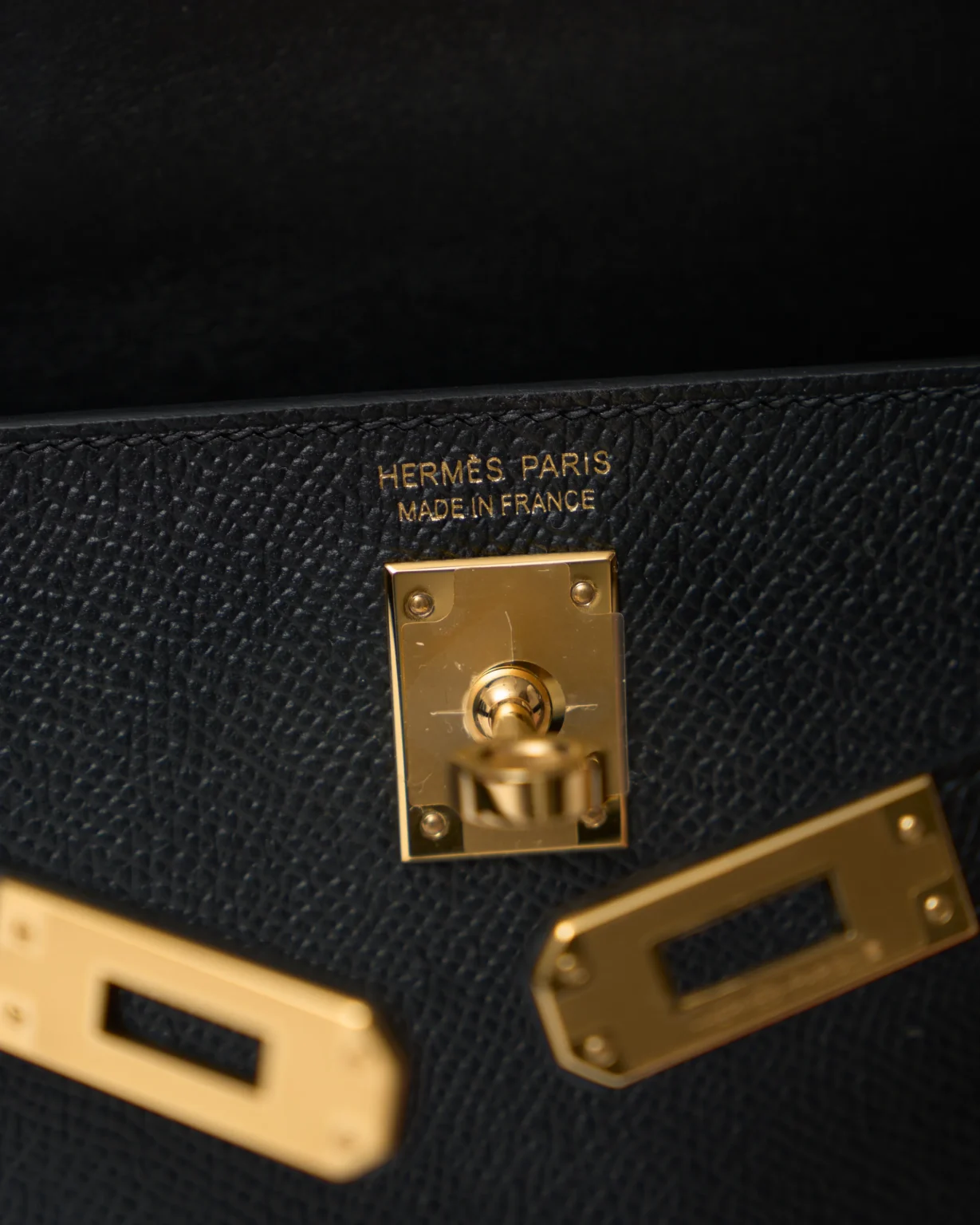 Hermès Kelly 20 Black Epsom PHW
