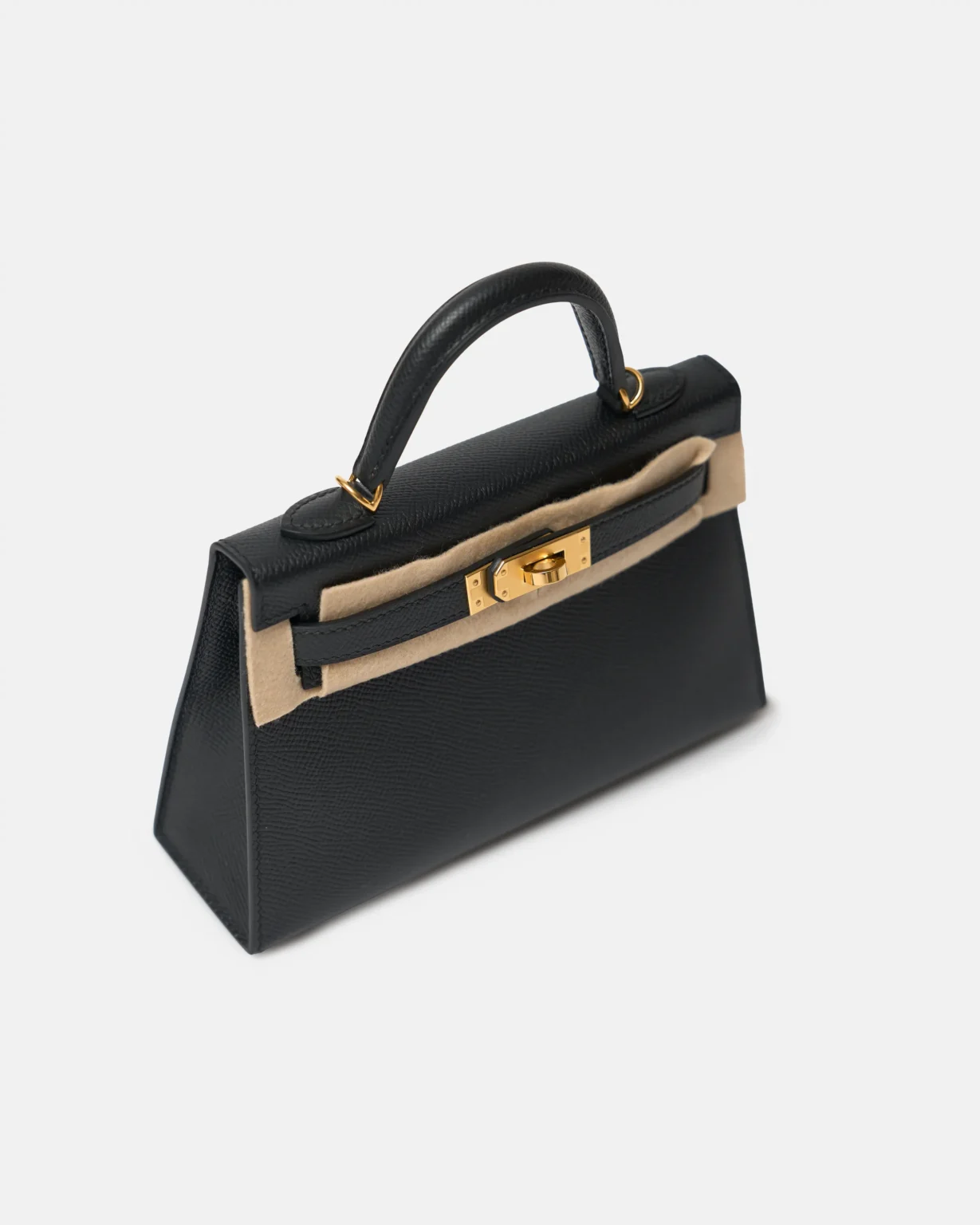 Hermès Kelly 20 Black Epsom PHW