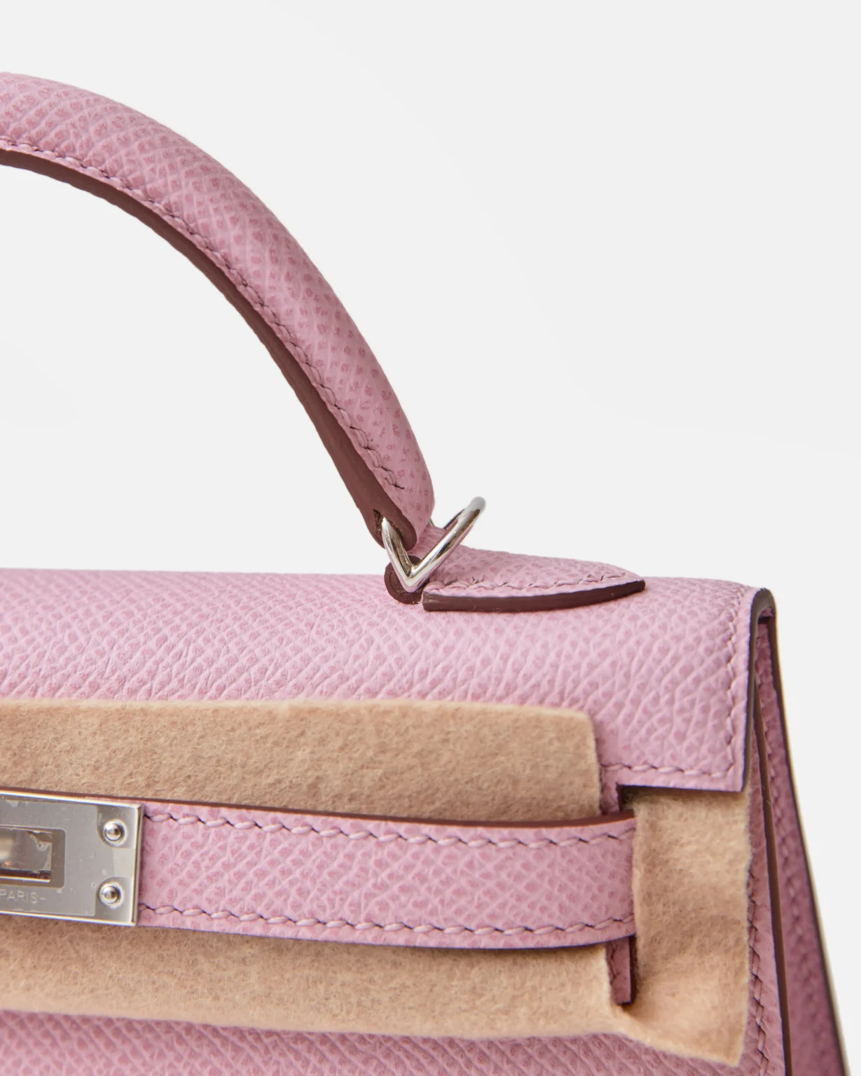 Hermès Mini Kelly 20 Mauve Sylvestre Epsom PHW