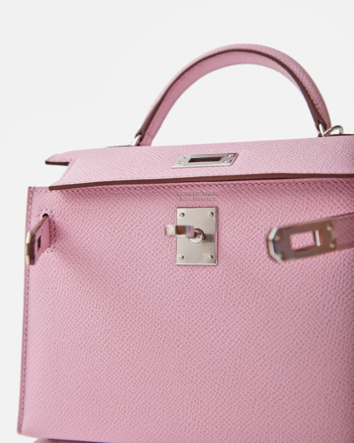 Hermès Mini Kelly 20 Mauve Sylvestre Epsom PHW