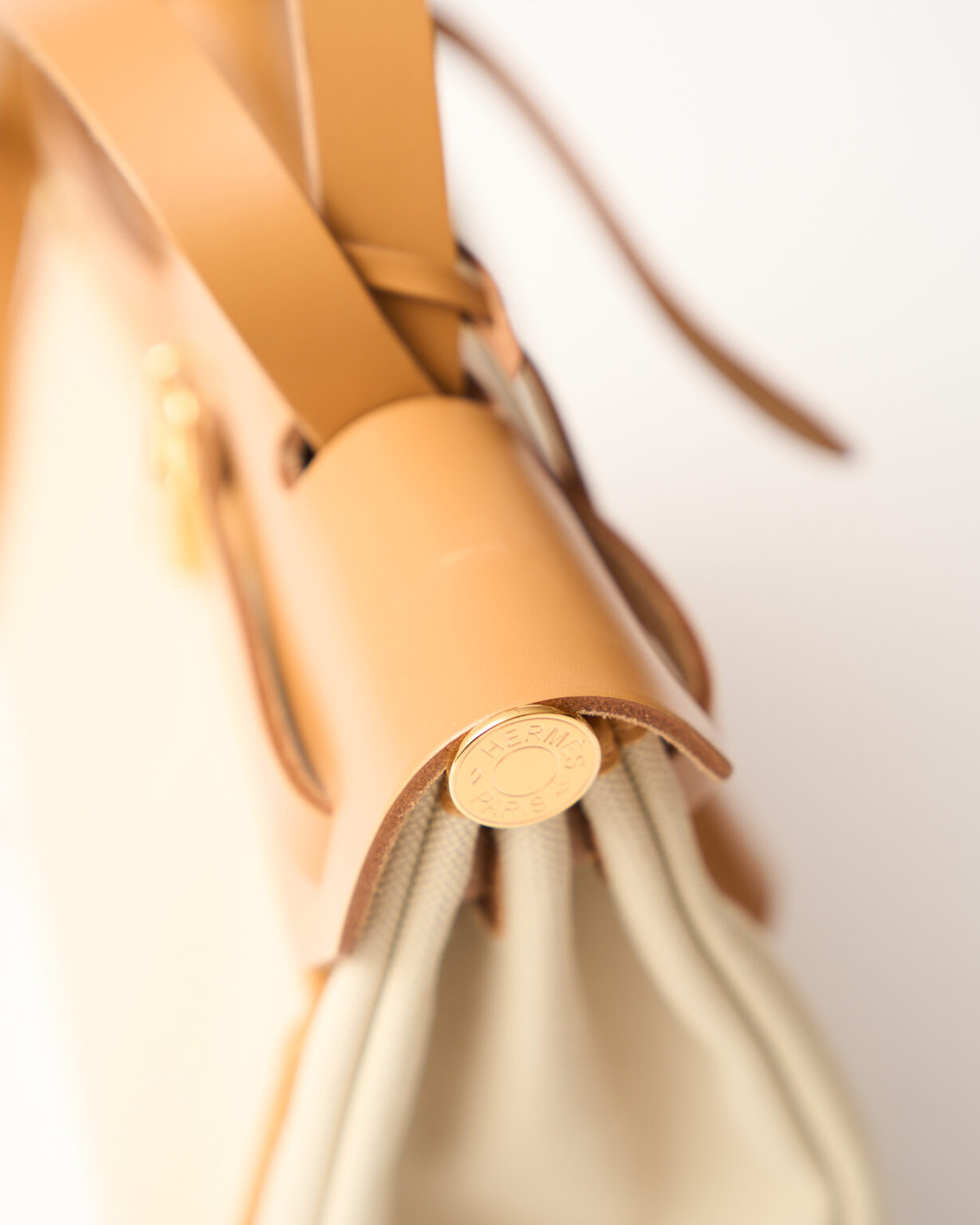 Hermès Herbag 31 Beton Toile Militaire GHW