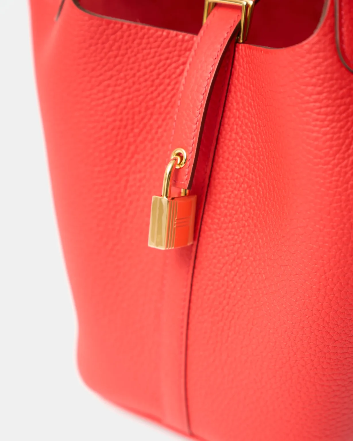 Hermès Picotin 18 Rouge de Coeur Clemence Ghw