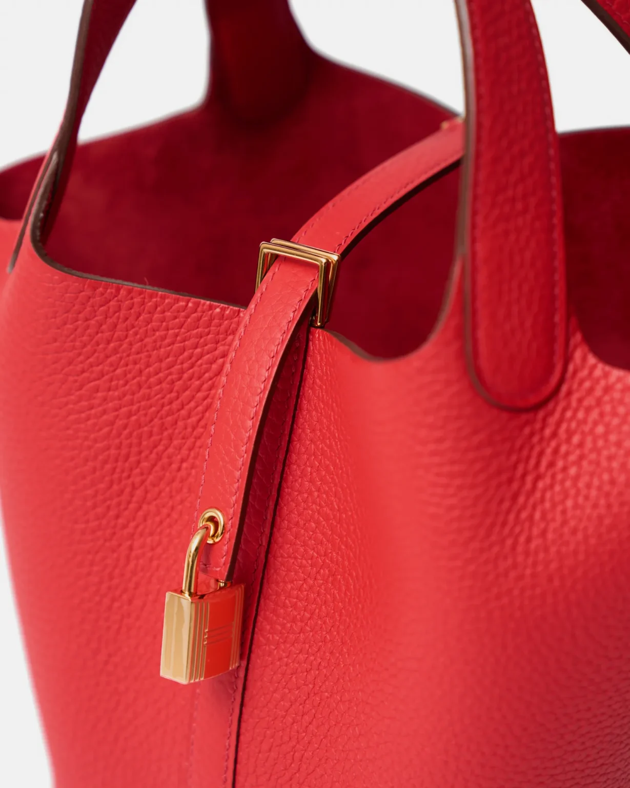 Hermès Picotin 18 Rouge de Coeur Clemence Ghw