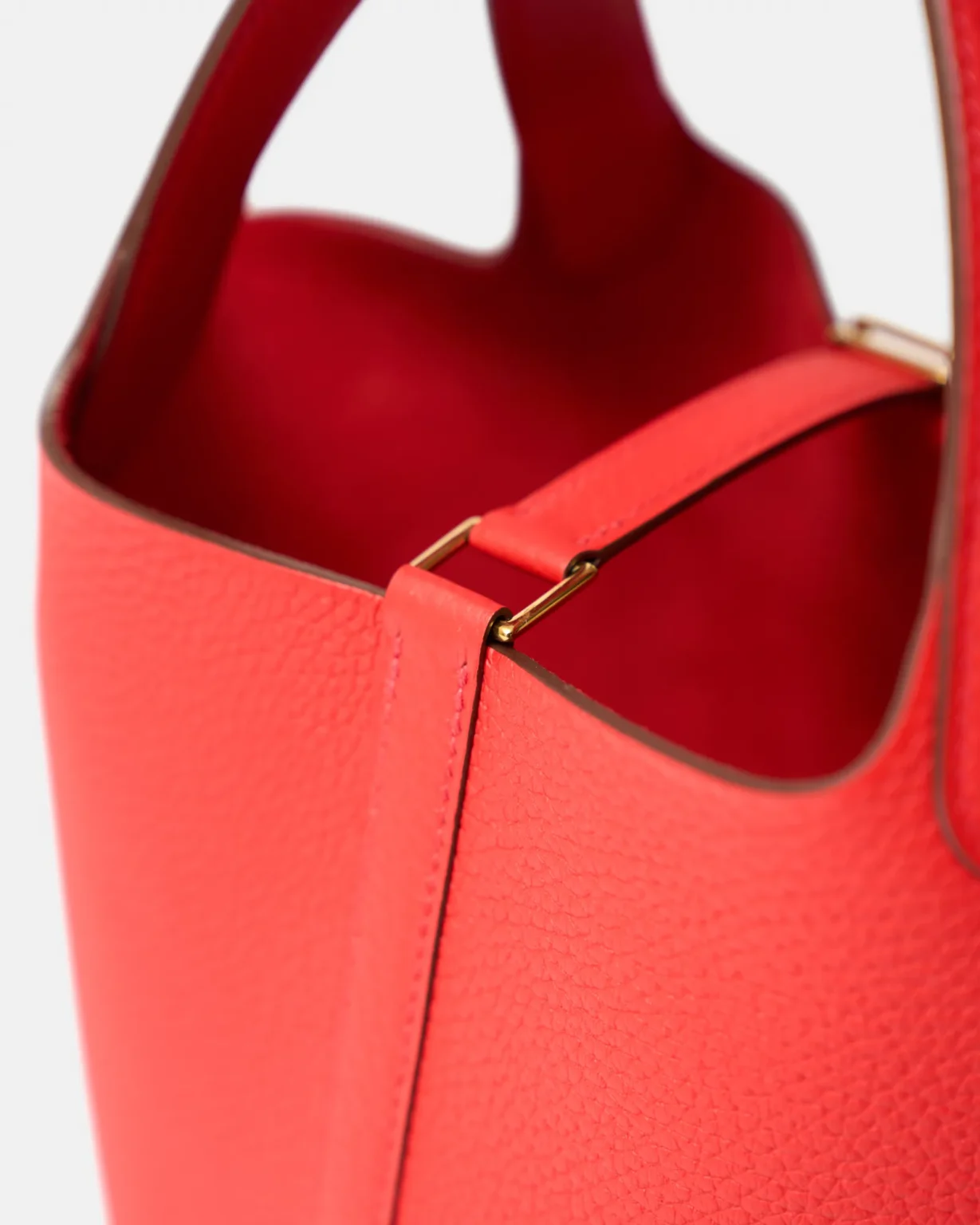 Hermès Picotin 18 Rouge de Coeur Clemence Ghw