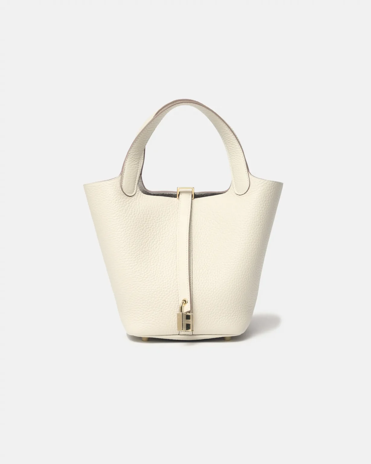 Hermès Mini Picotin 18 Nata Clemence GHW