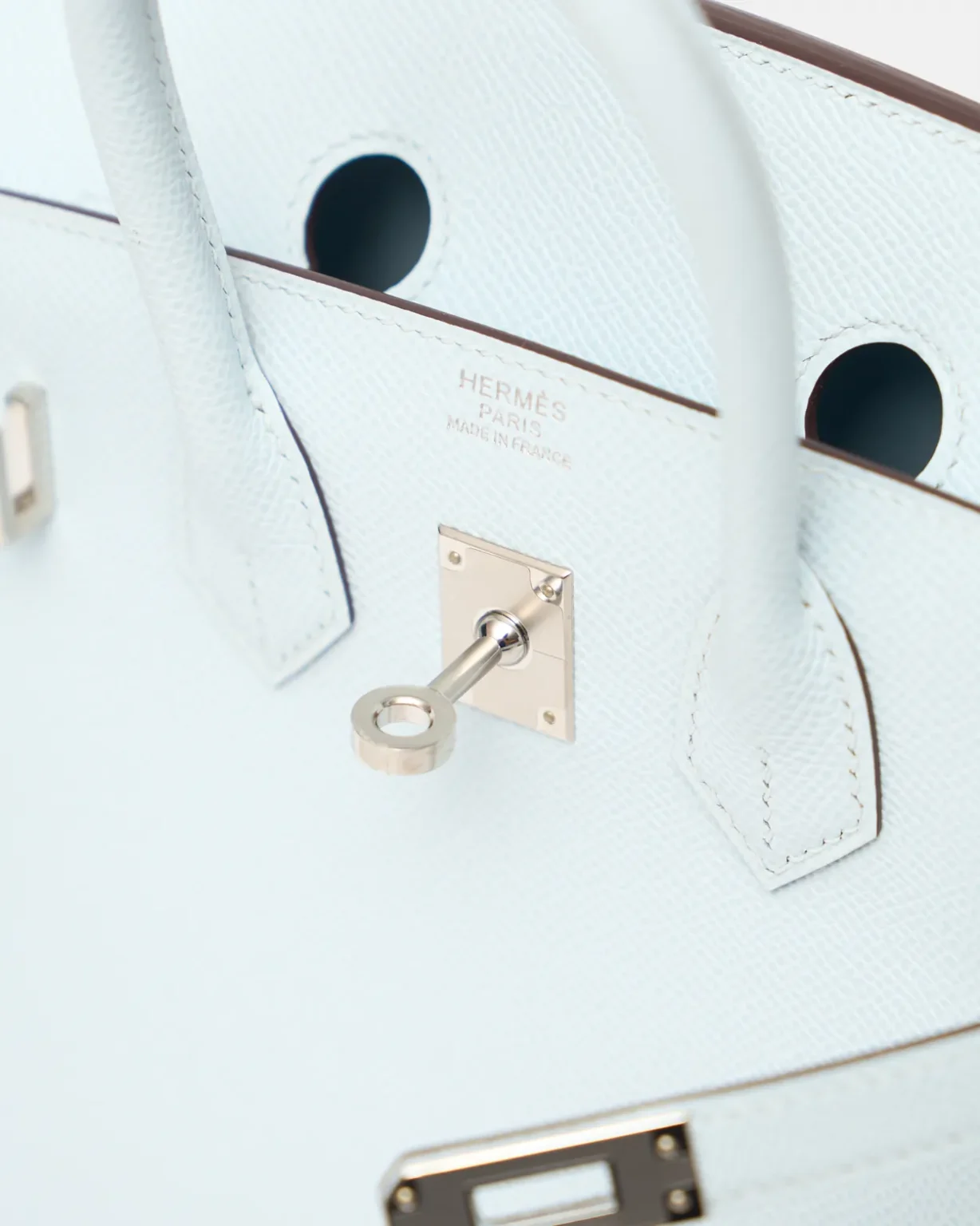 Hermès Birkin Sellier 25 Bleu Brume Epsom PHW