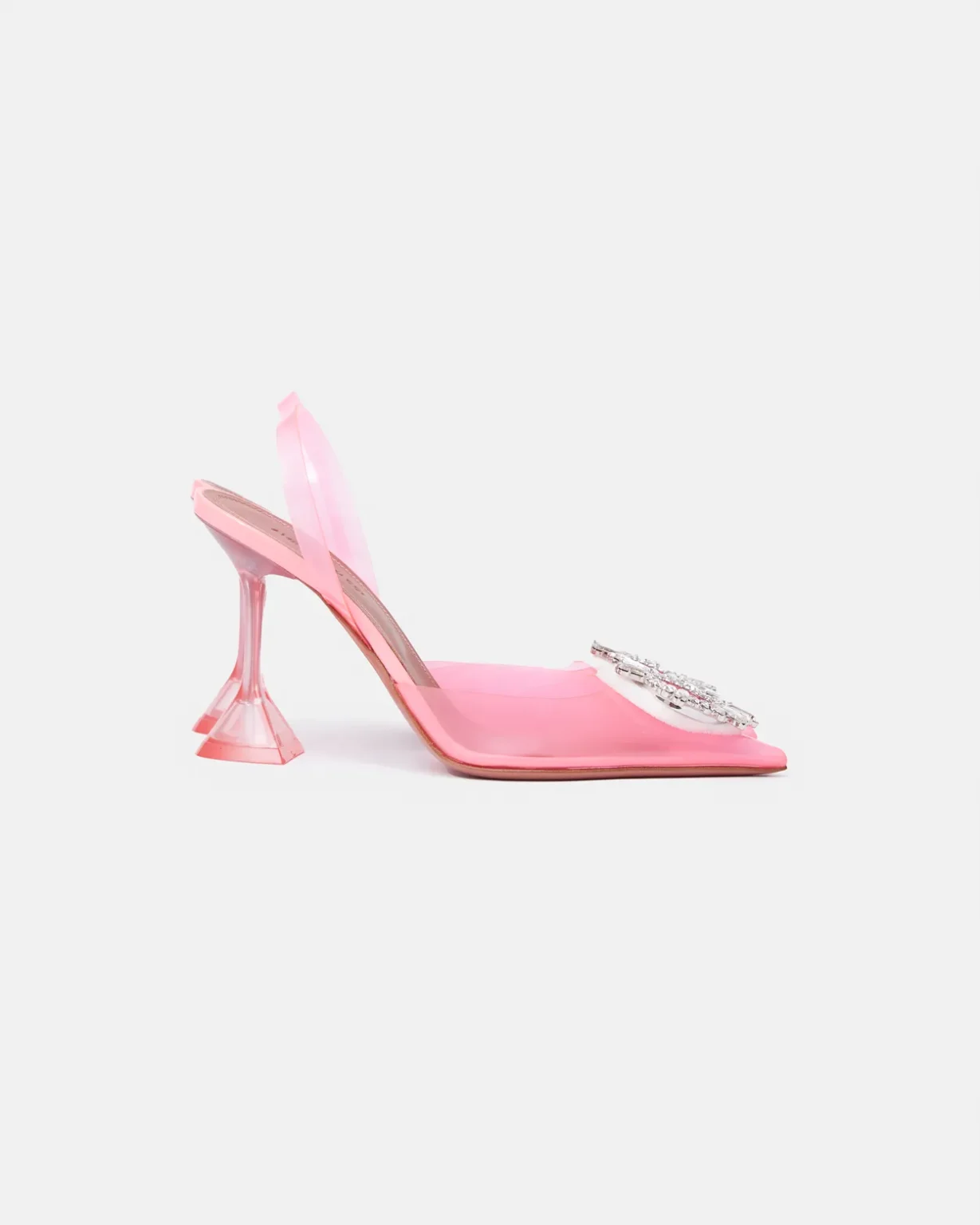 Amina Muaddi Begum Glass PVC Bubble Slingback Pump