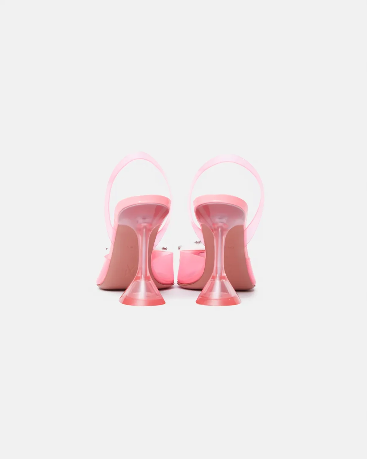 Amina Muaddi Begum Glass PVC Bubble Slingback Pump