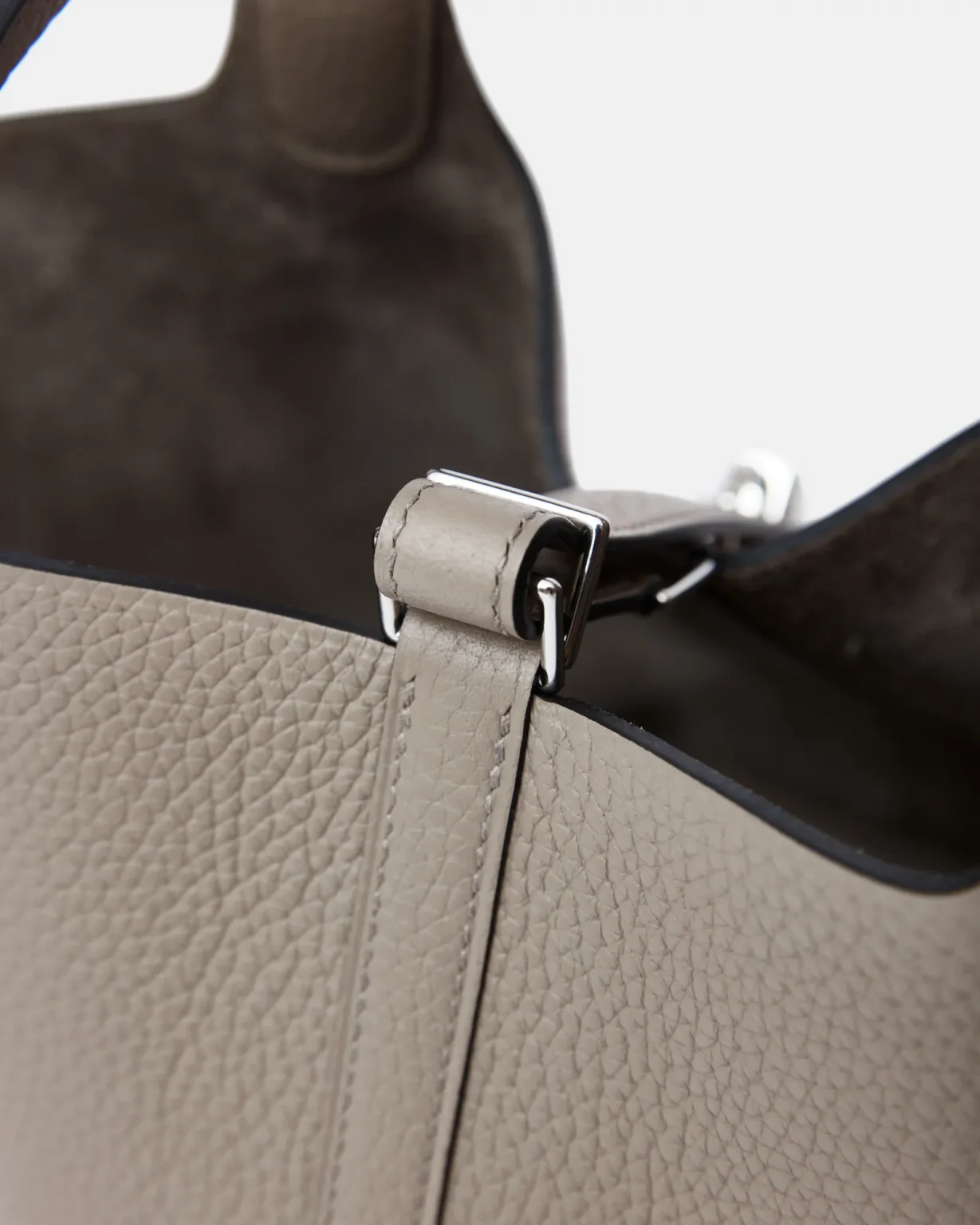 Hermès Picotin 18 Gris Asphalte Clemence PHW