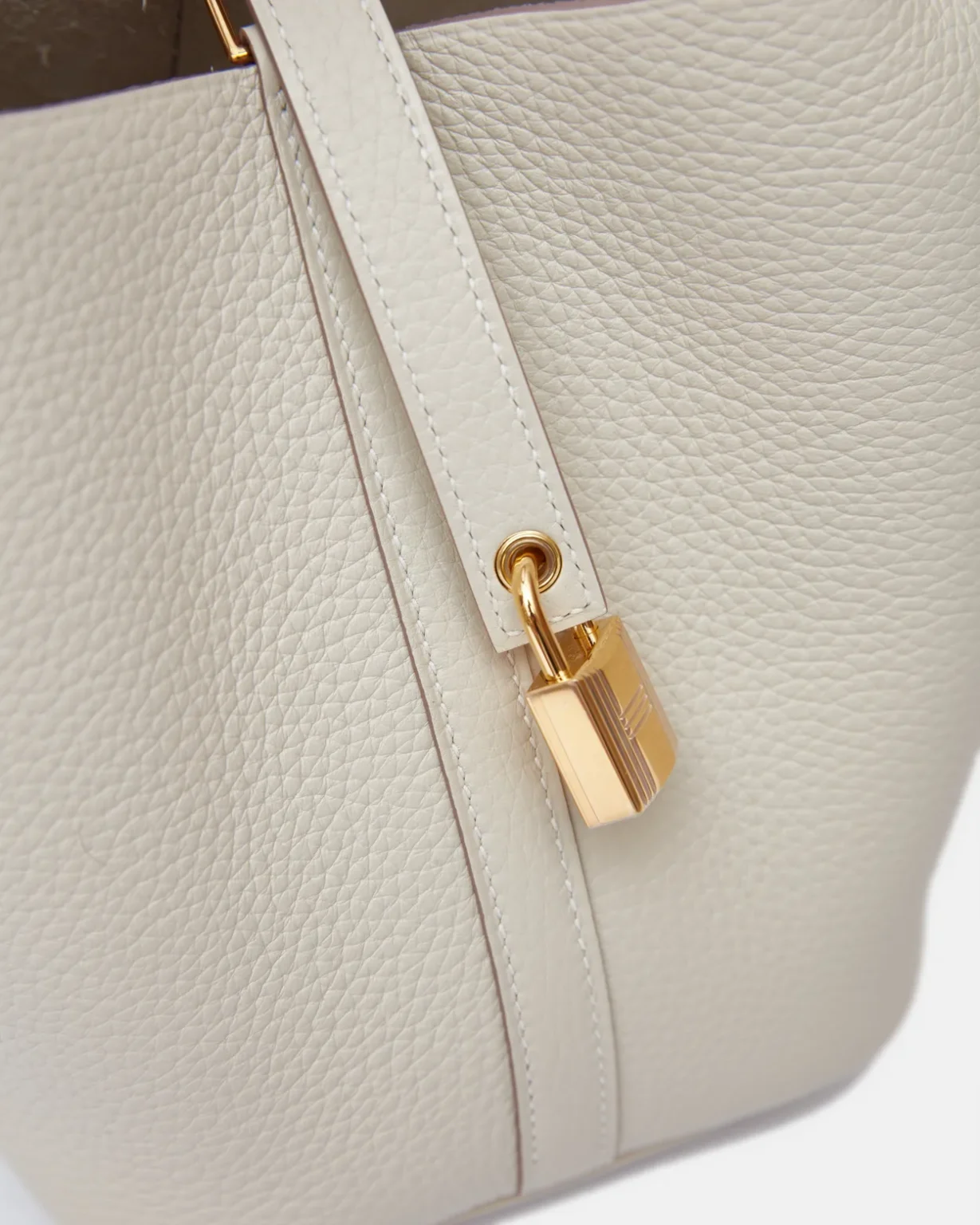 Hermès Picotin 18 Craie Clemence GHW