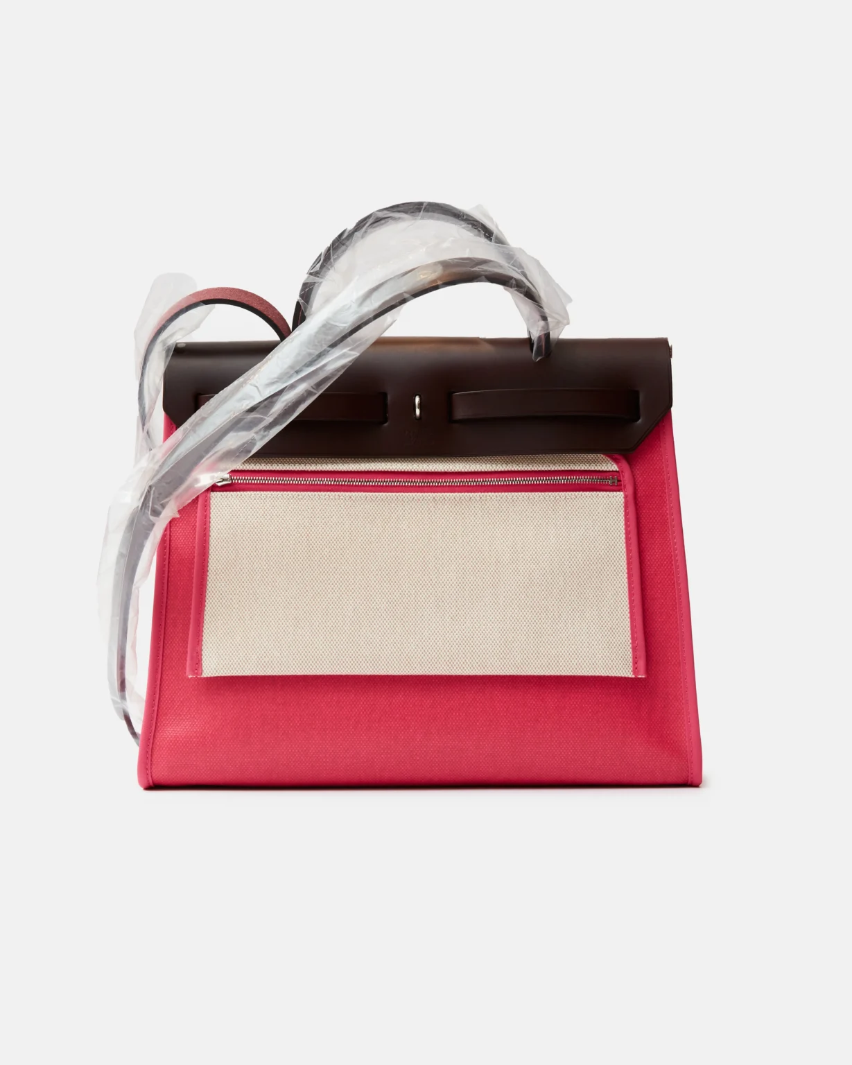 Hermès Herbag 31 Rose Shocking PHW