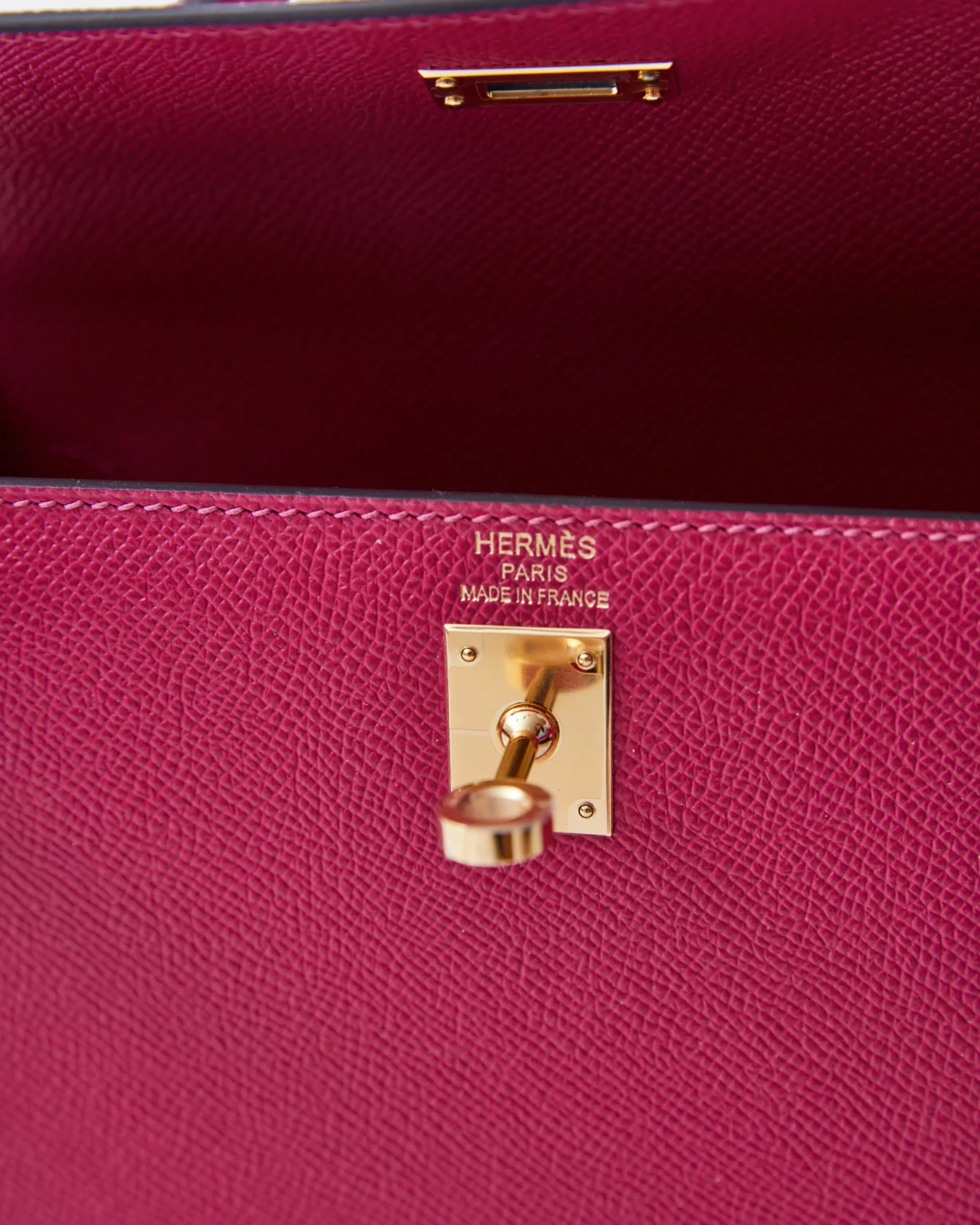 Hermès Kelly 25 Rose Pourpre Epsom GHW