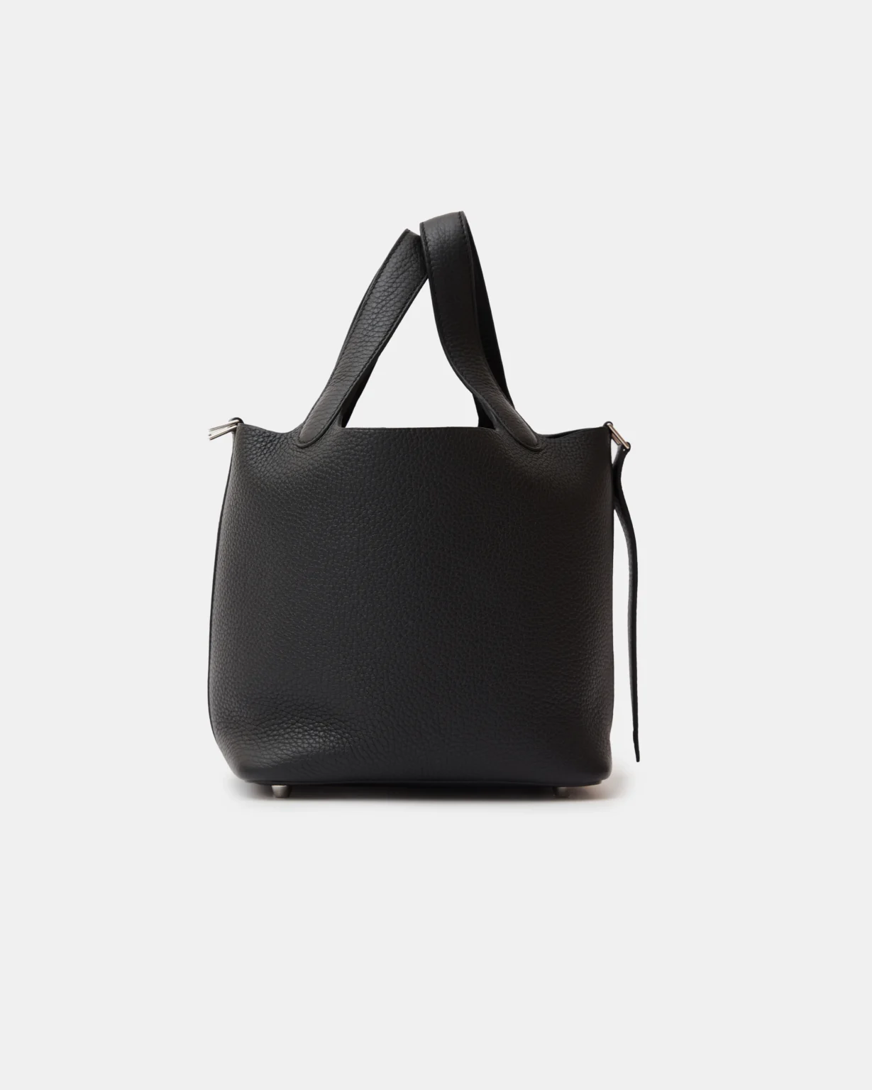 Hermès Picotin 18 Black Clemence PHW