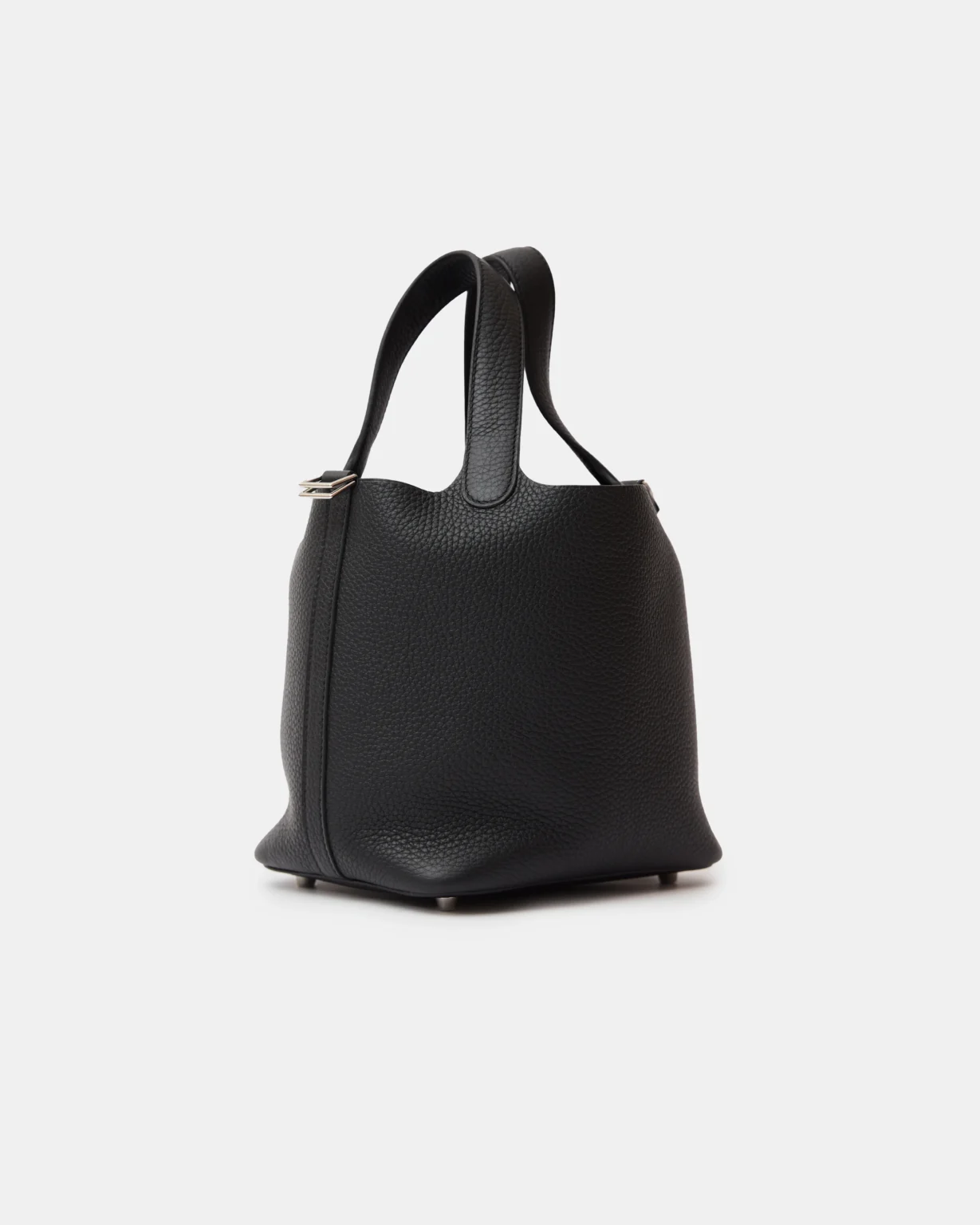 Hermès Picotin 18 Black Clemence PHW