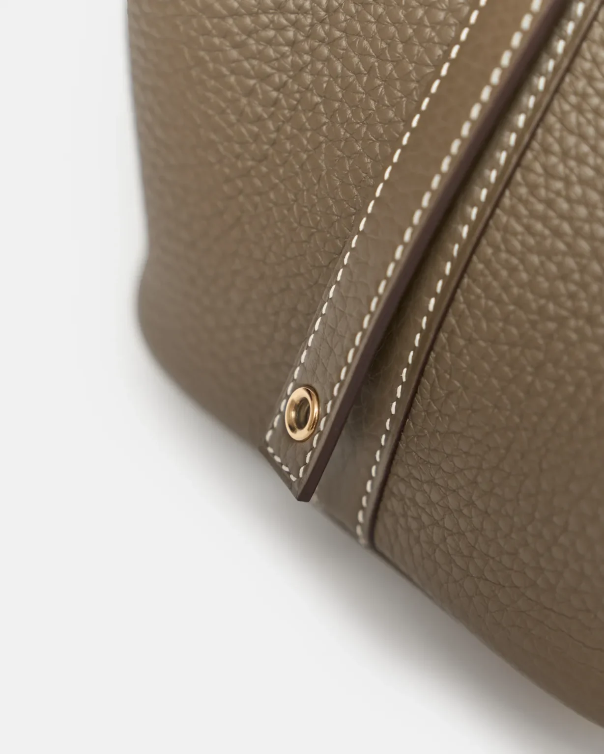 Hermès Picotin 18 Etoupe Clemence GHW