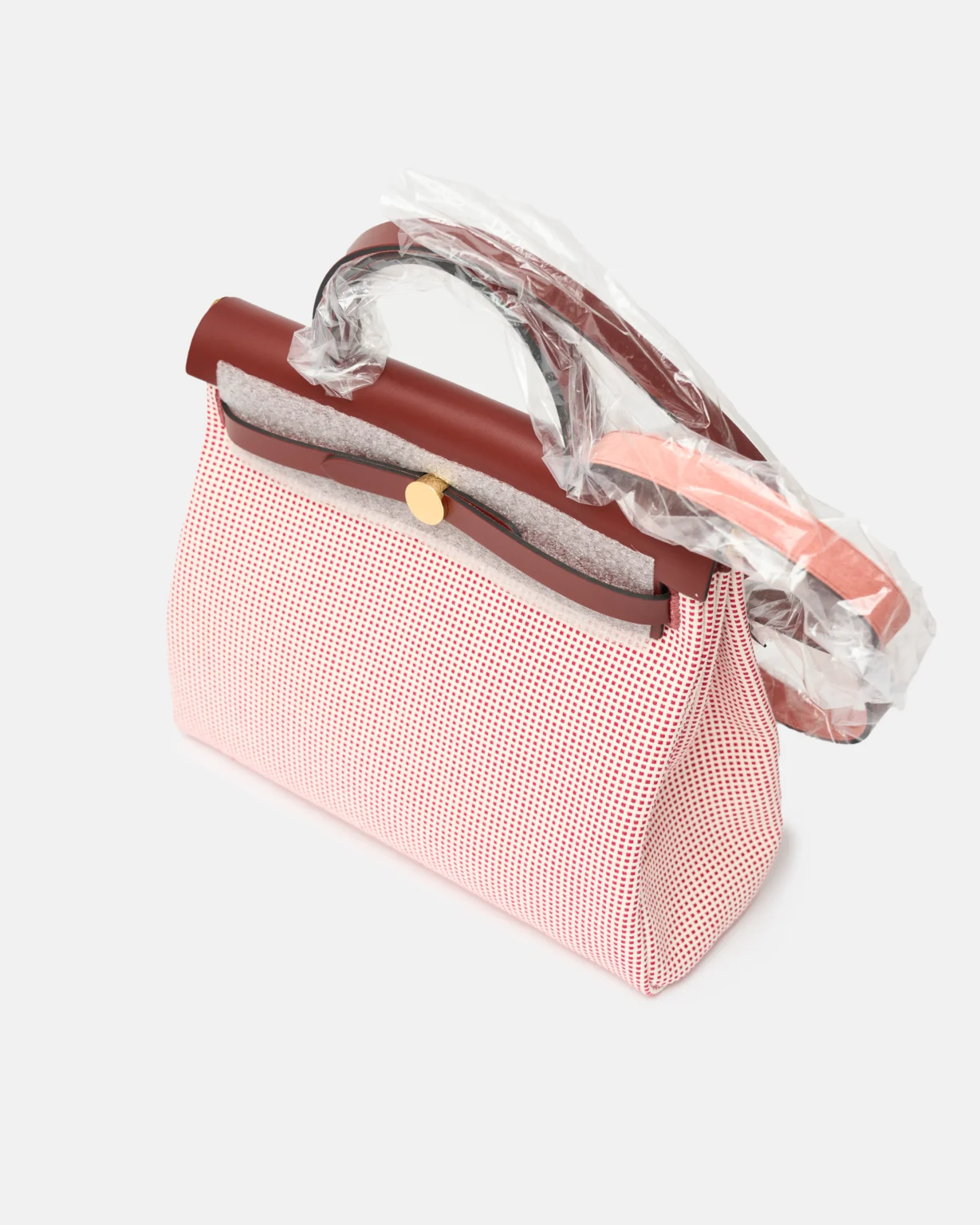 Hermès Herbag 31 Ecru-Blanc-Framboise-Rouge GHW