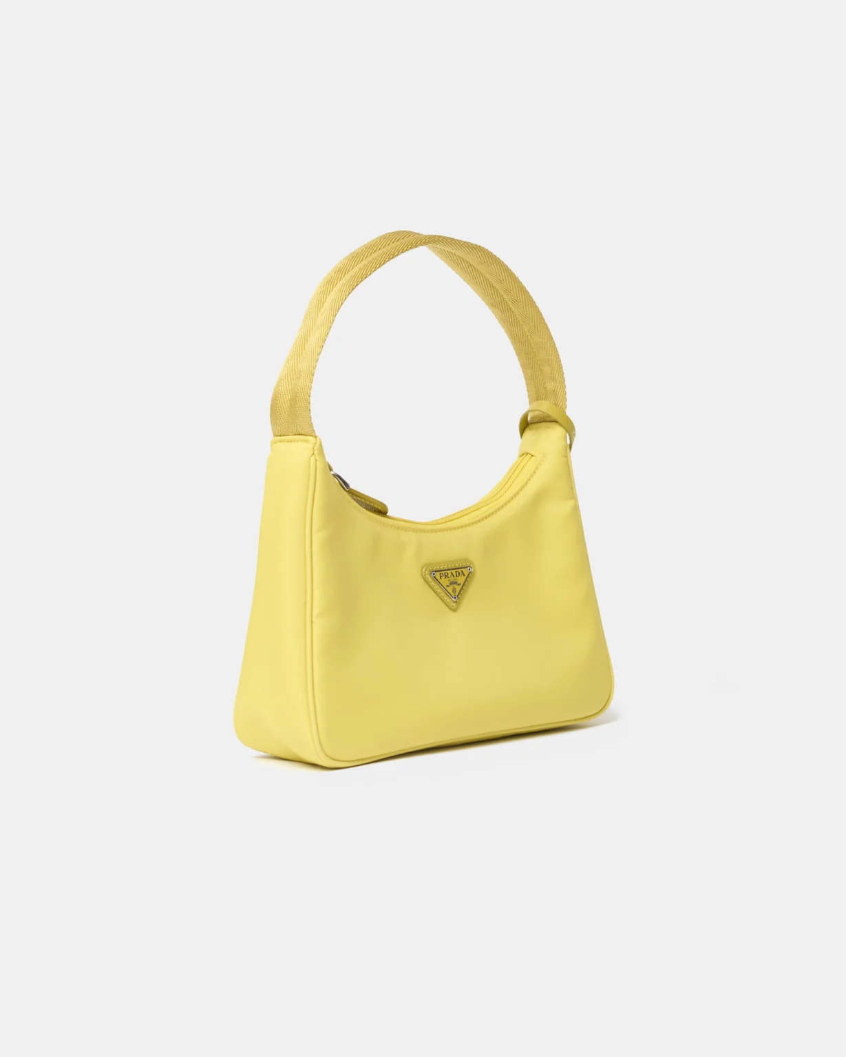 Prada Re-Edition 2000 Yellow Hobo Bag