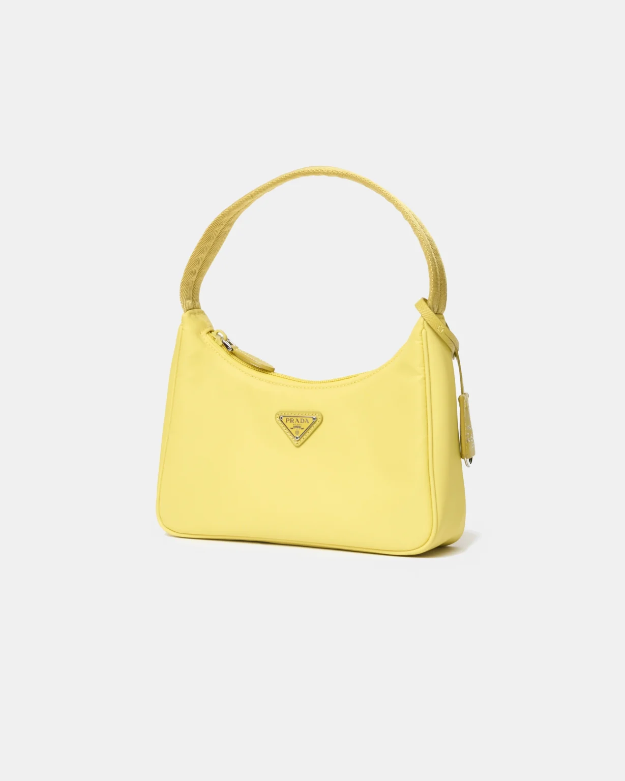 Prada Re-Edition 2000 Yellow Hobo Bag